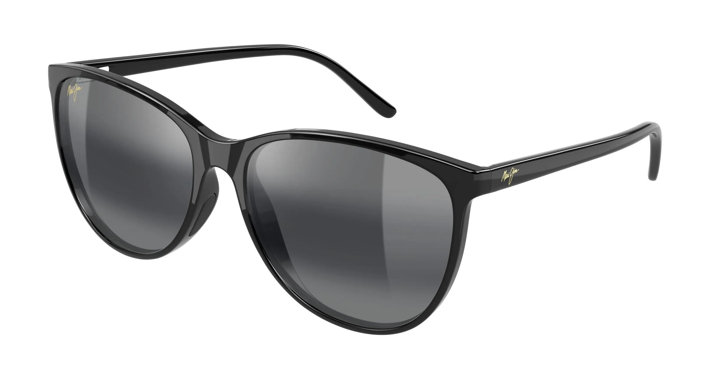 Maui Jim MJ0723S 003 Occhiali da sole Iniettato Nero Grigio Cat Eye - immagine 1