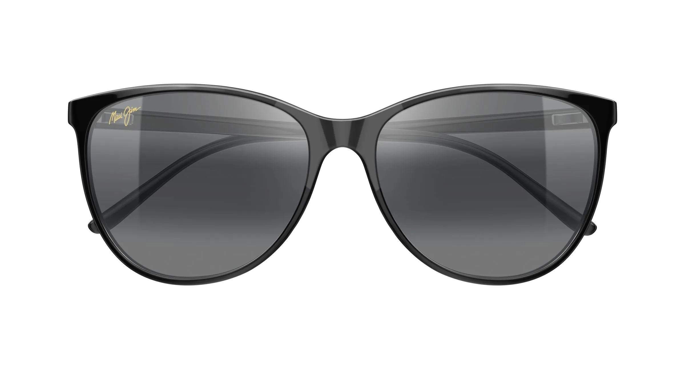 Maui Jim MJ0723S 003 Occhiali da sole Iniettato Nero Grigio Cat Eye - immagine 2