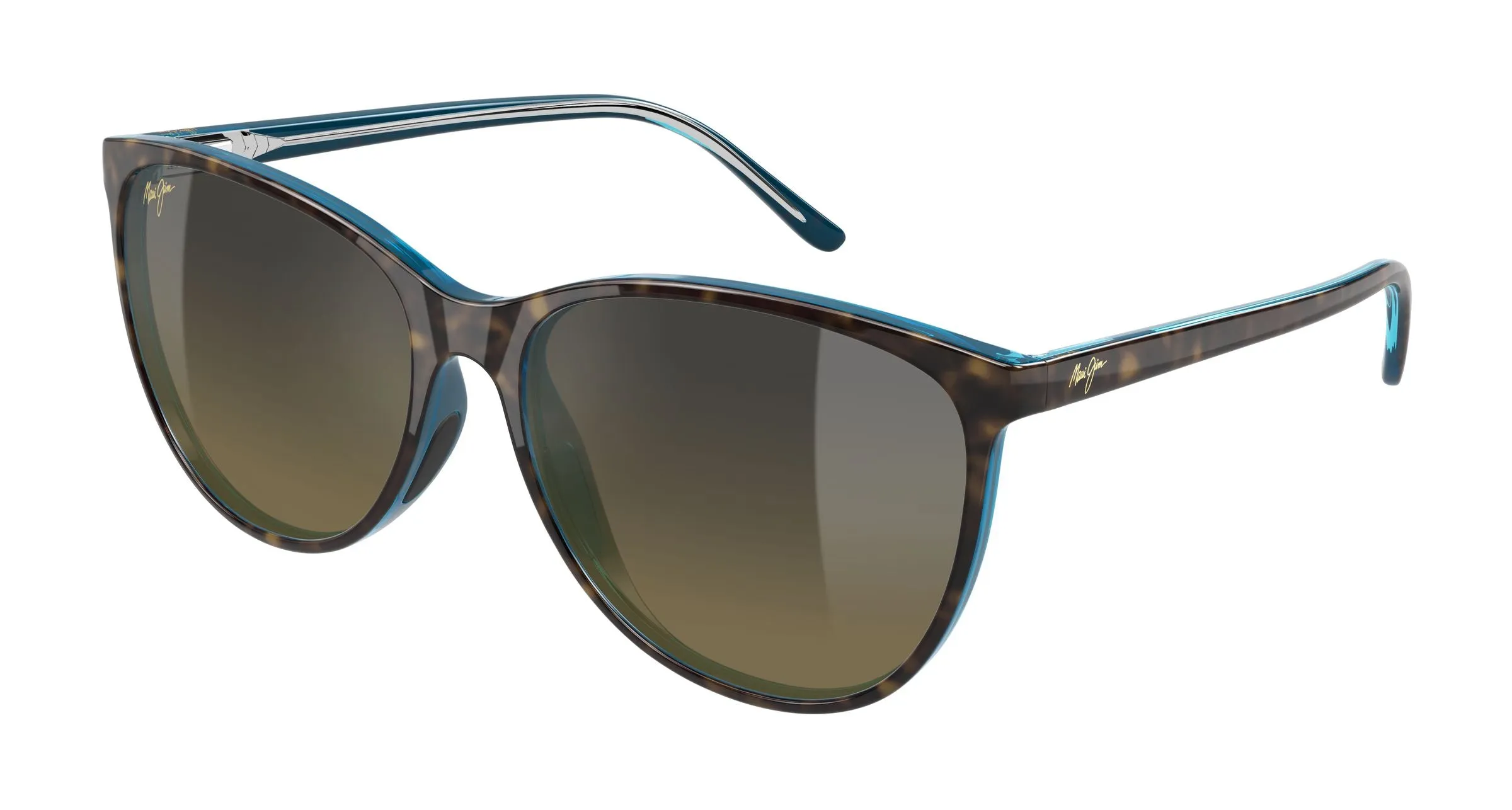 Maui Jim MJ0723S 001 Occhiali da sole Iniettato Havana Bronzo Cat Eye - immagine 1