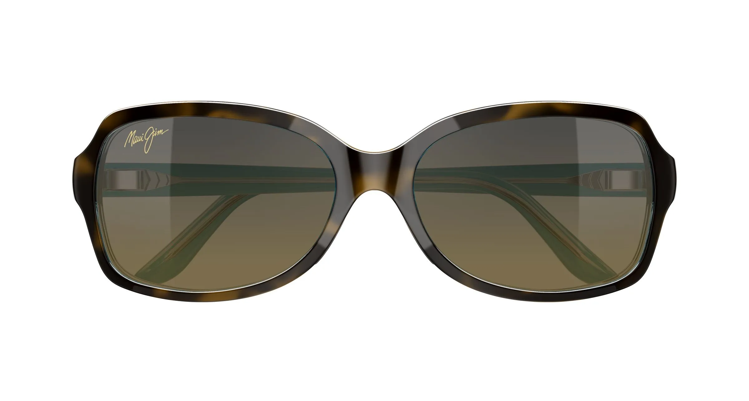 Maui Jim MJ0700S 001 Occhiali da sole Iniettato Havana Bronzo Farfalla - immagine 2