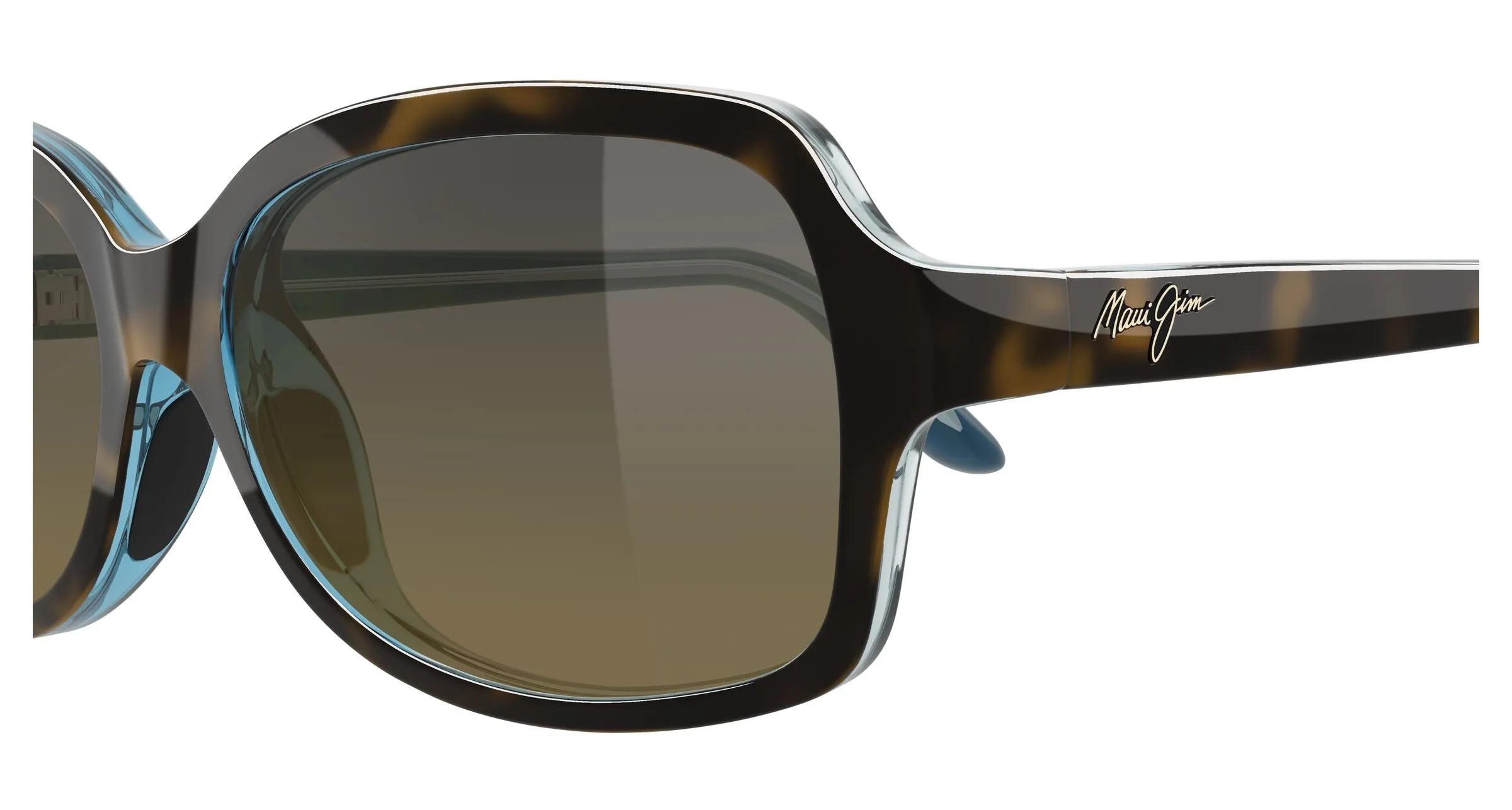 Maui Jim MJ0700S 001 Occhiali da sole Iniettato Havana Bronzo Farfalla - immagine 3