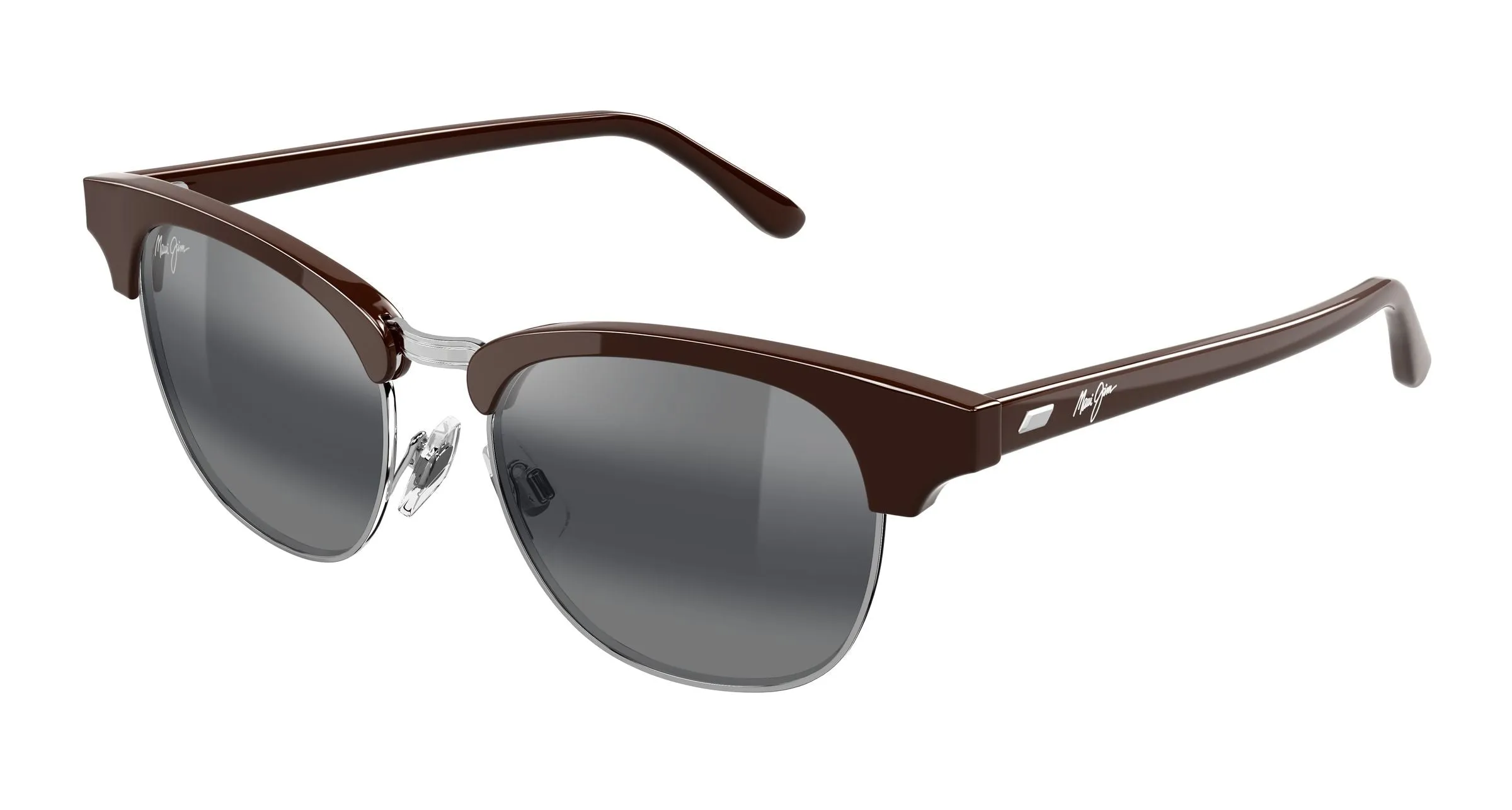 Maui Jim MJ0695S 003 Occhiali da sole Acetato Marrone Grigio Squadrata - immagine 1