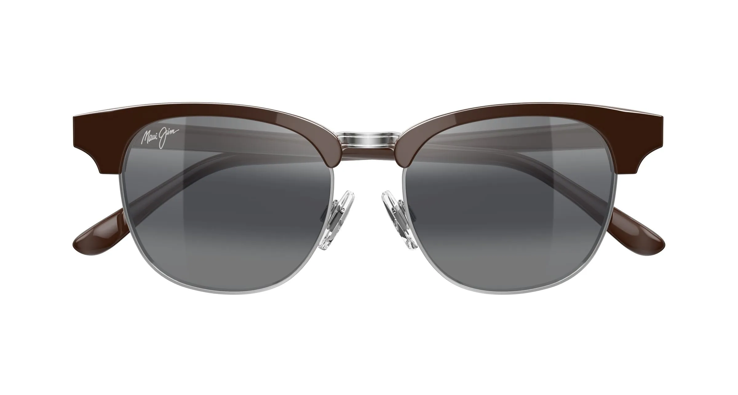 Maui Jim MJ0695S 003 Occhiali da sole Acetato Marrone Grigio Squadrata - immagine 2