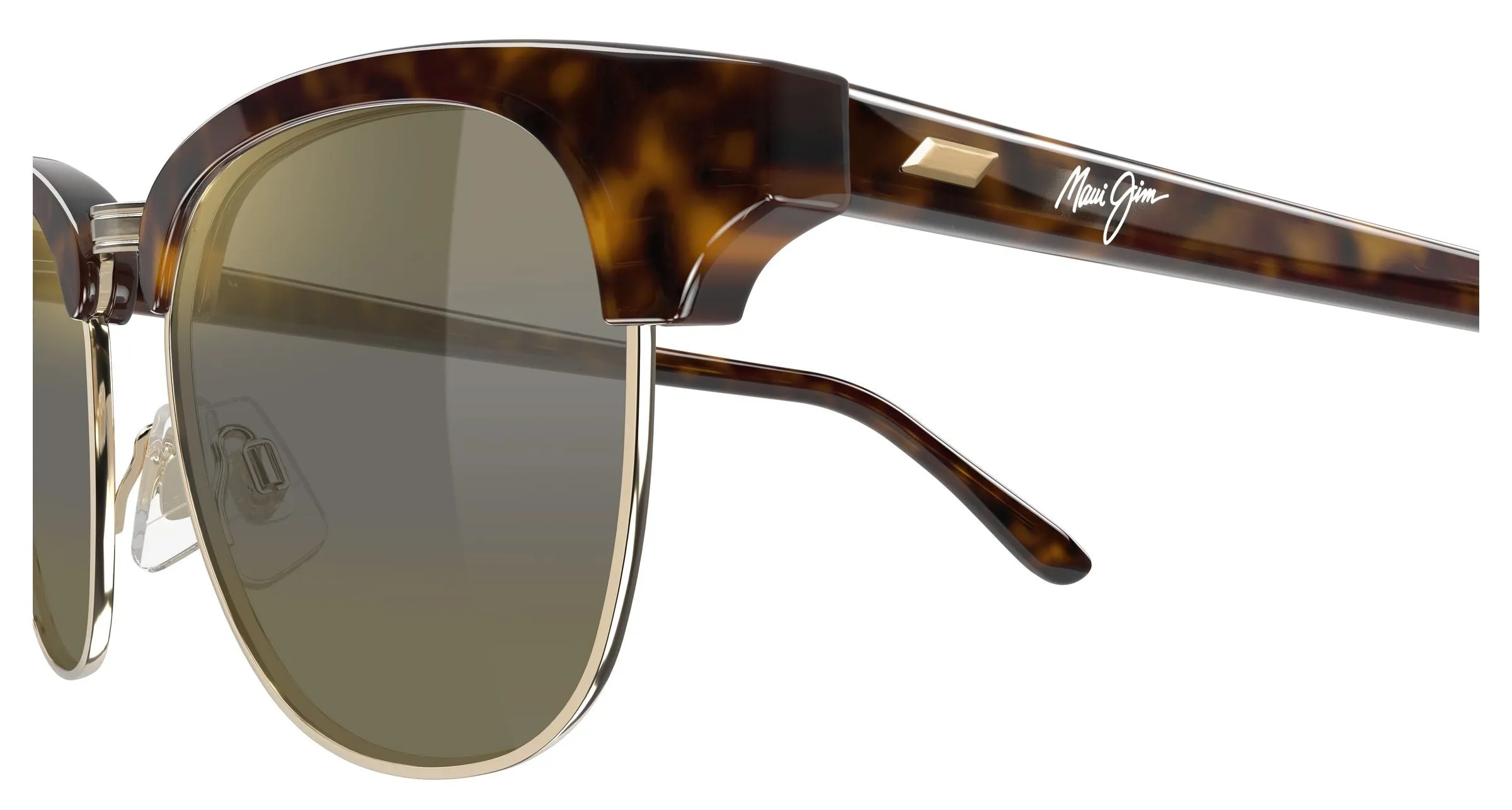 Maui Jim MJ0695S 002 Occhiali da sole Acetato Havana Bronzo Squadrata - immagine 3