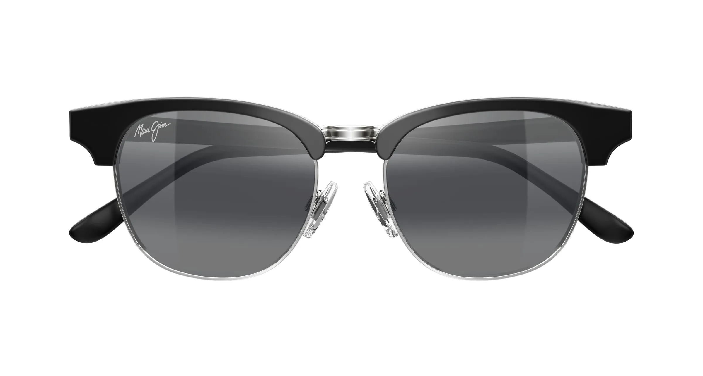 Maui Jim MJ0695S 001 Occhiali da sole Acetato Nero Grigio Squadrata - immagine 2