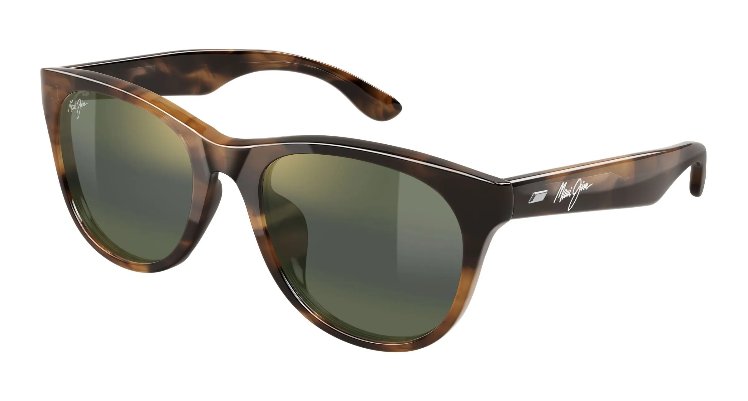 Maui Jim MJ0694SA 003 Occhiali da sole Acetato Havana Verde Squadrata - immagine 1