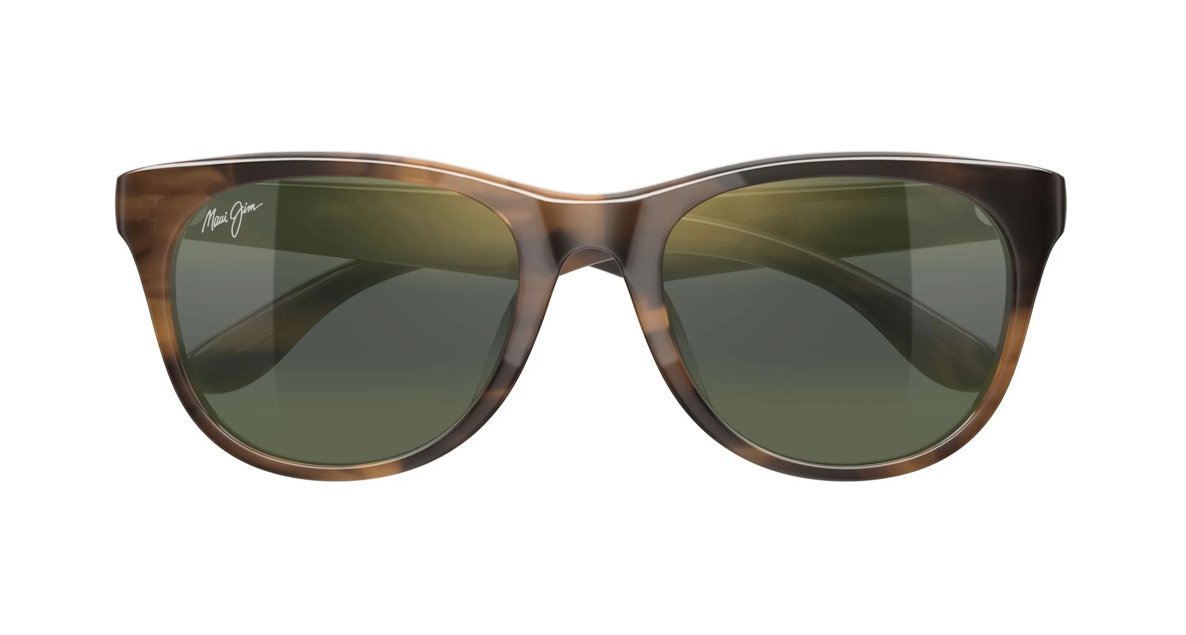 Maui Jim MJ0694SA 003 Occhiali da sole Acetato Havana Verde Squadrata - immagine 2
