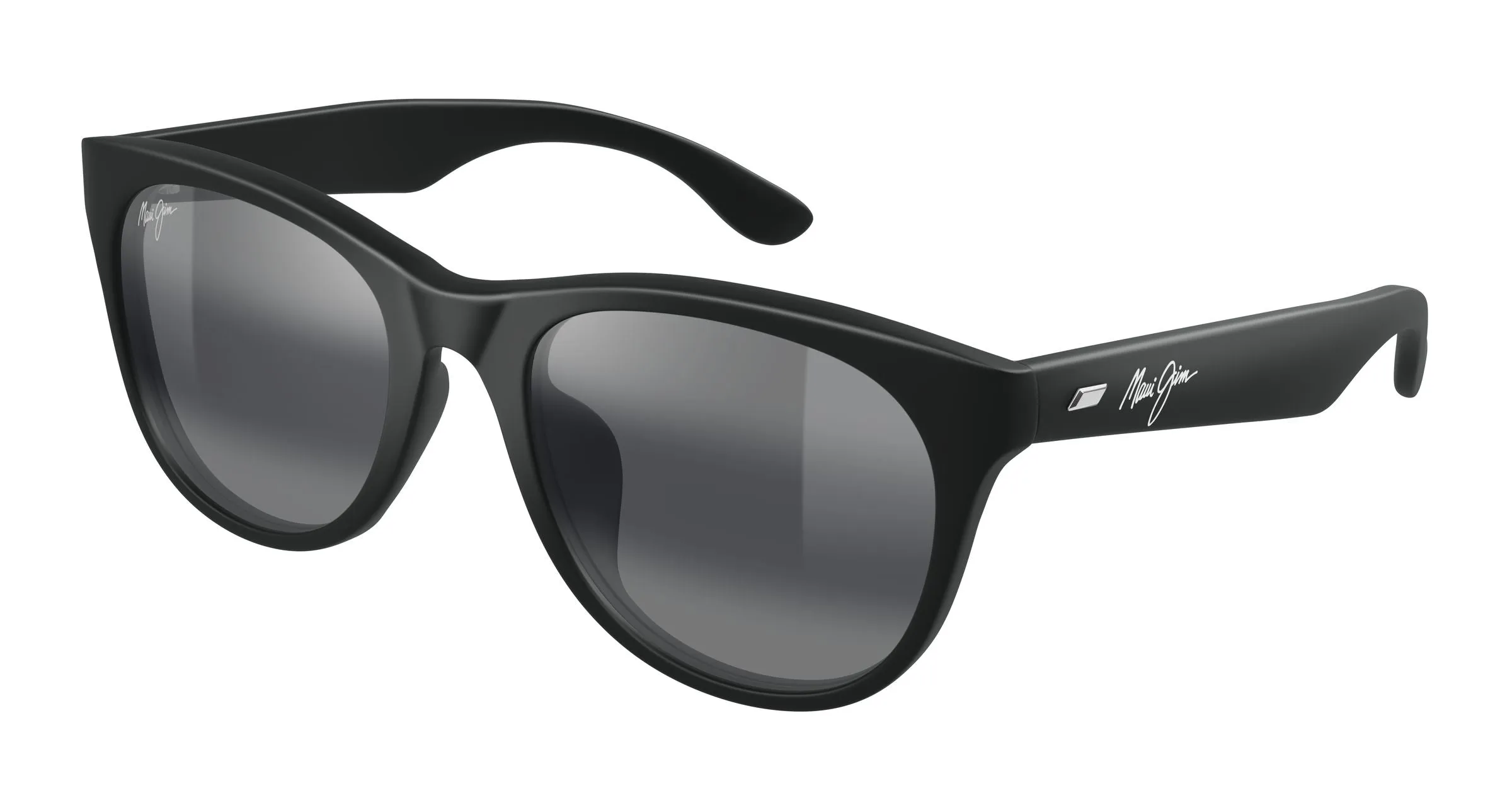 Maui Jim MJ0694SA 001 Occhiali da sole Acetato Nero Grigio Squadrata - immagine 1