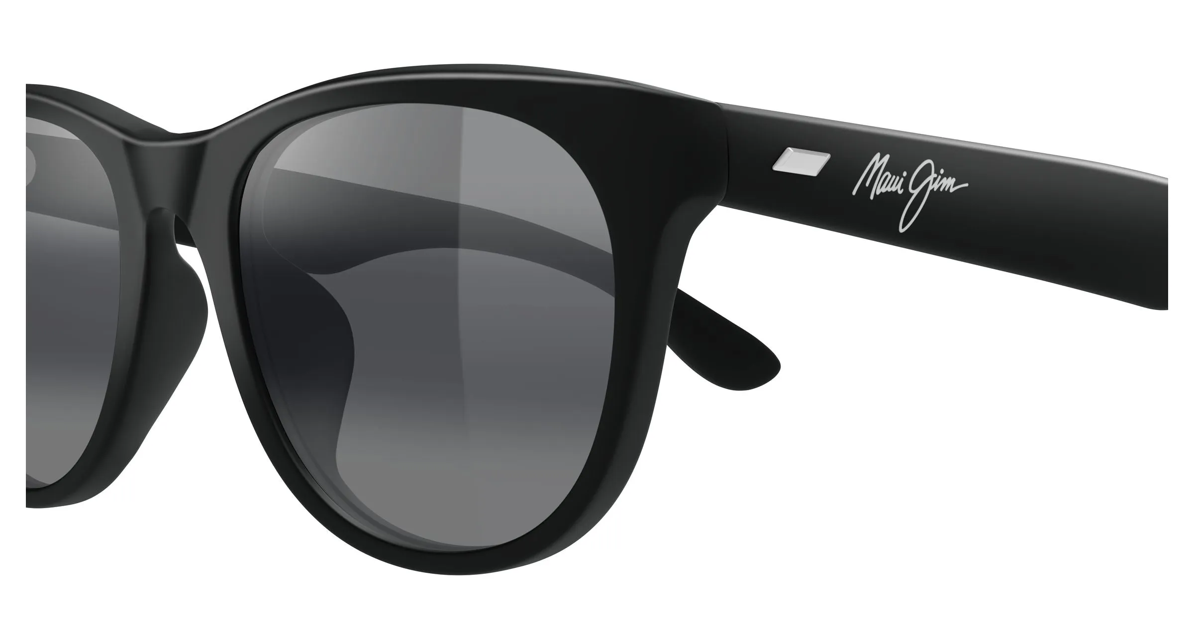 Maui Jim MJ0694SA 001 Occhiali da sole Acetato Nero Grigio Squadrata - immagine 3
