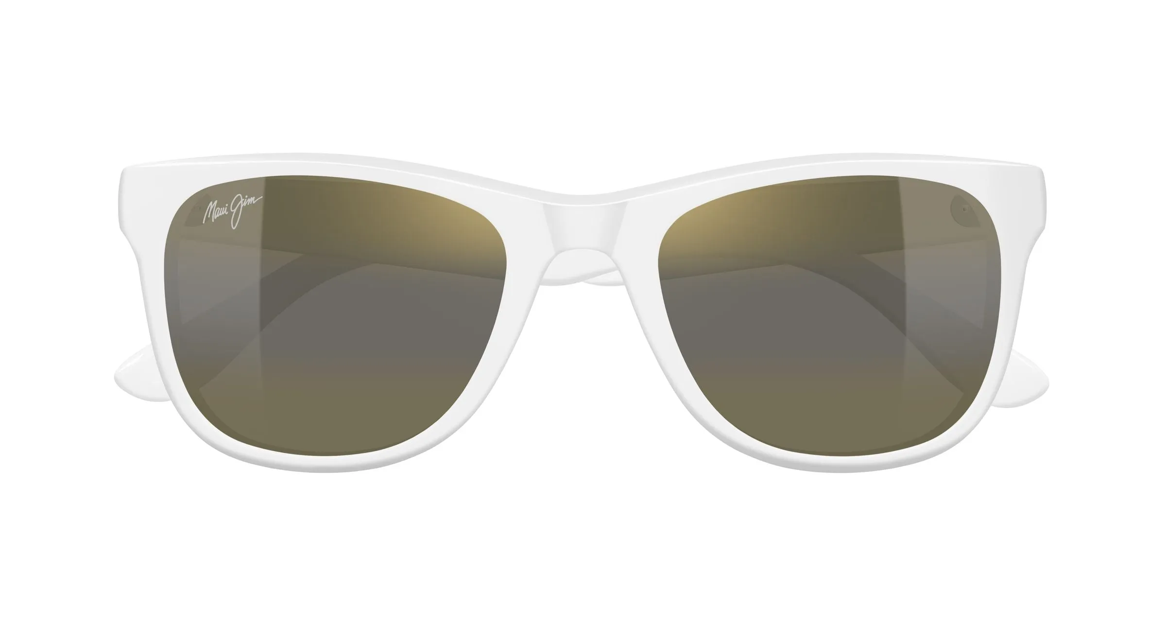 Maui Jim MJ0693S 004 Occhiali da sole Acetato Bianco Bronzo Squadrata - immagine 2