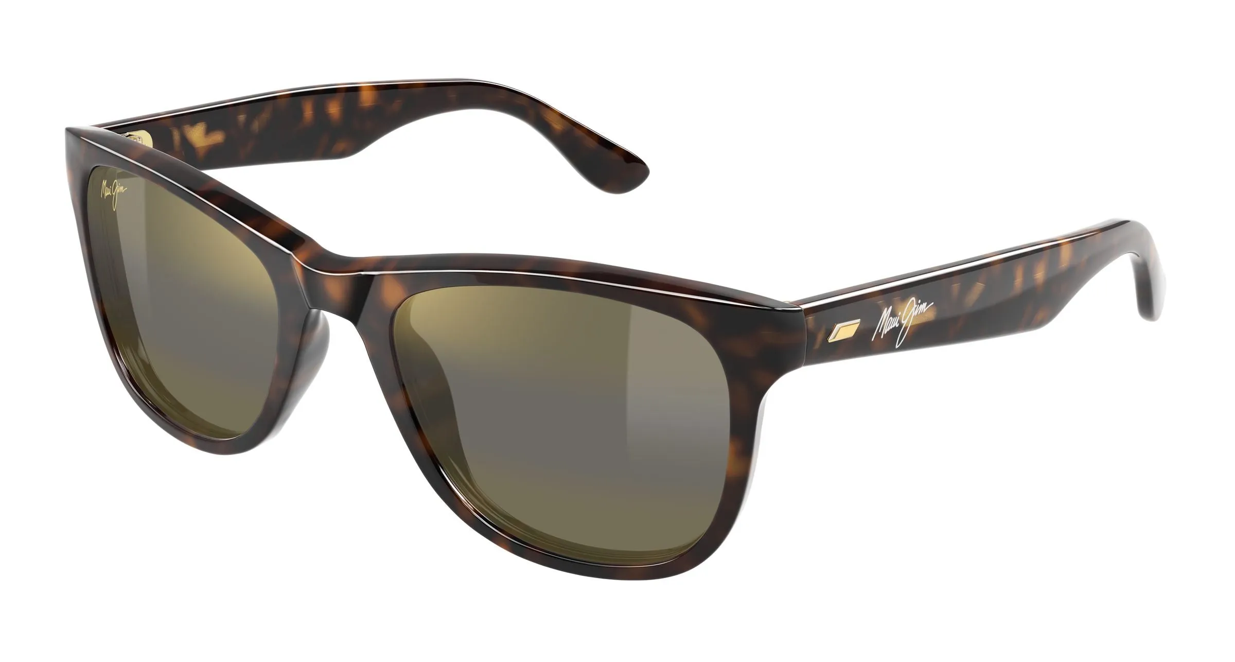 Maui Jim MJ0693S 002 Occhiali da sole Acetato Havana Bronzo Squadrata - immagine 1