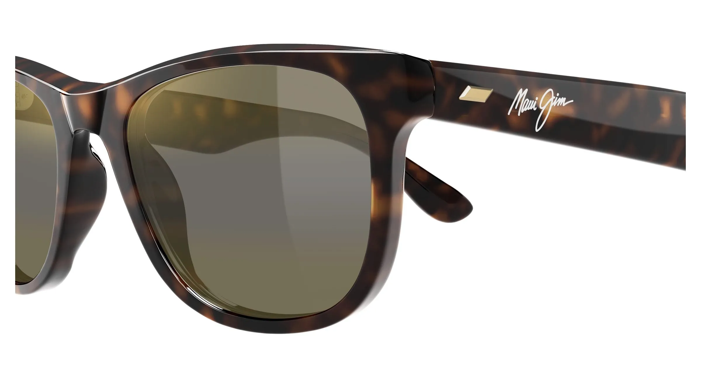 Maui Jim MJ0693S 002 Occhiali da sole Acetato Havana Bronzo Squadrata - immagine 3
