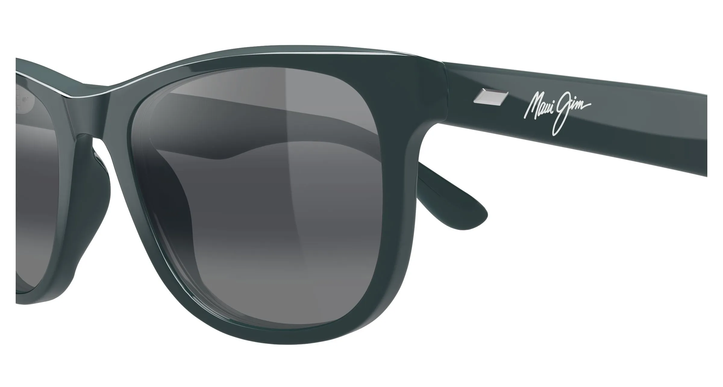 Maui Jim MJ0692S 004 Occhiali da sole Acetato Blu Grigio Squadrata - immagine 3