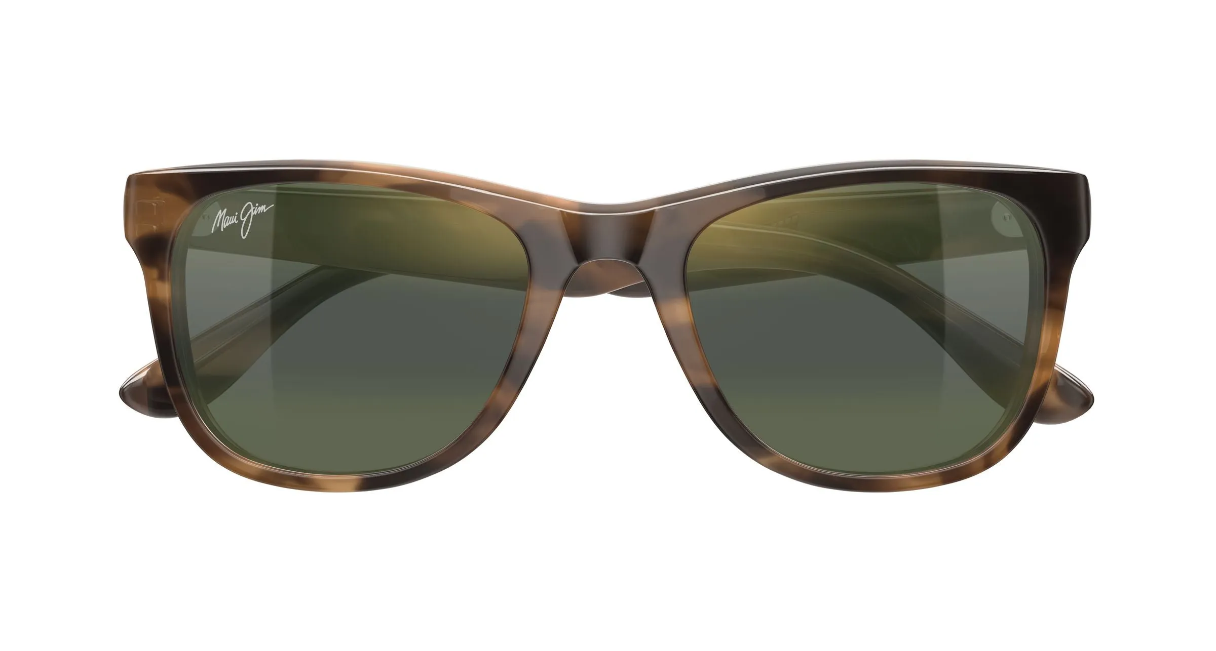 Maui Jim MJ0692S 003 Occhiali da sole Acetato Havana Verde Squadrata - immagine 2