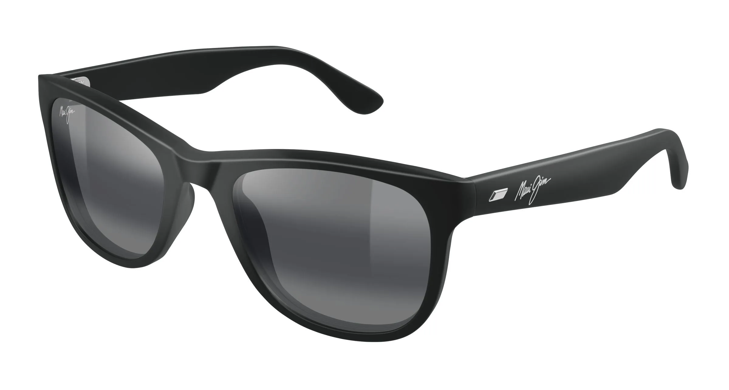 Maui Jim MJ0692S 001 Occhiali da sole Acetato Nero Grigio Squadrata - immagine 1
