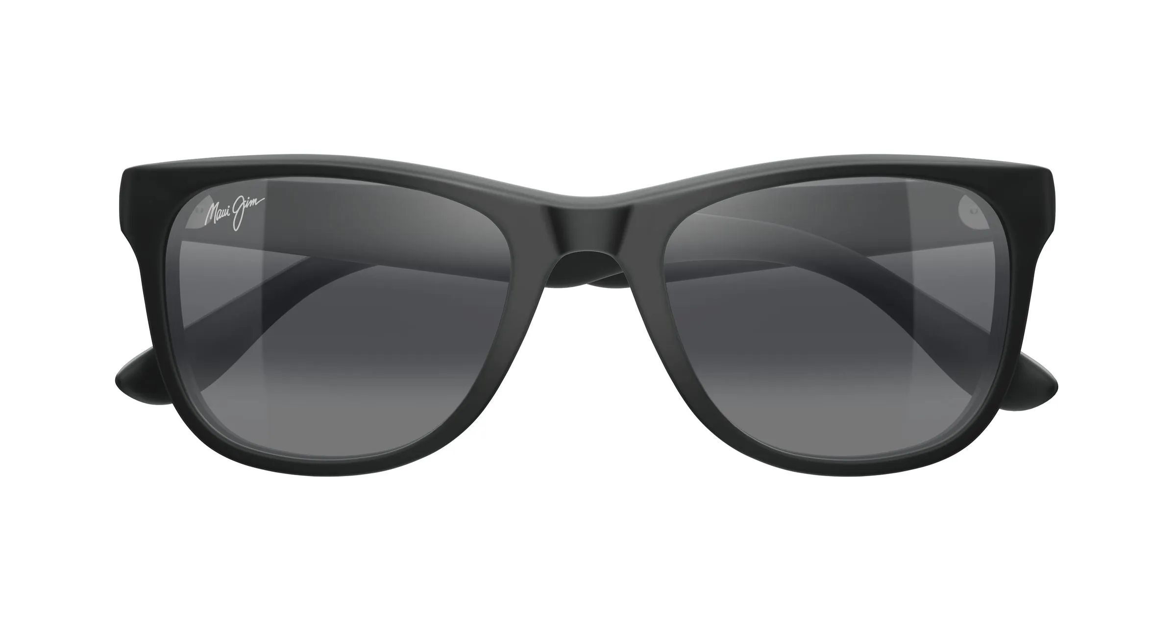Maui Jim MJ0692S 001 Occhiali da sole Acetato Nero Grigio Squadrata - immagine 2