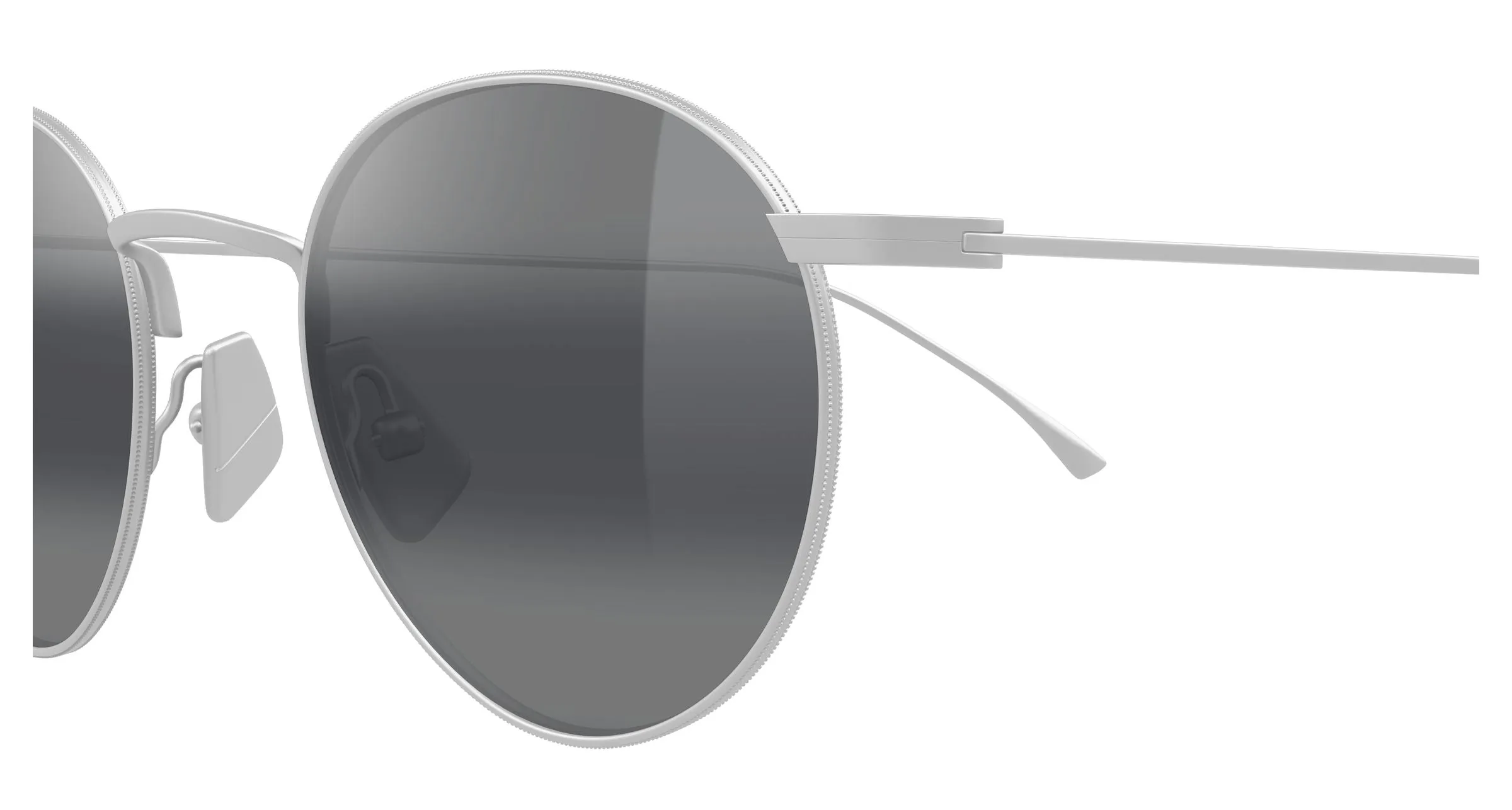 Maui Jim MJ0691S 001 Occhiali da sole Titanio Argento Grigio Rotonda - immagine 3