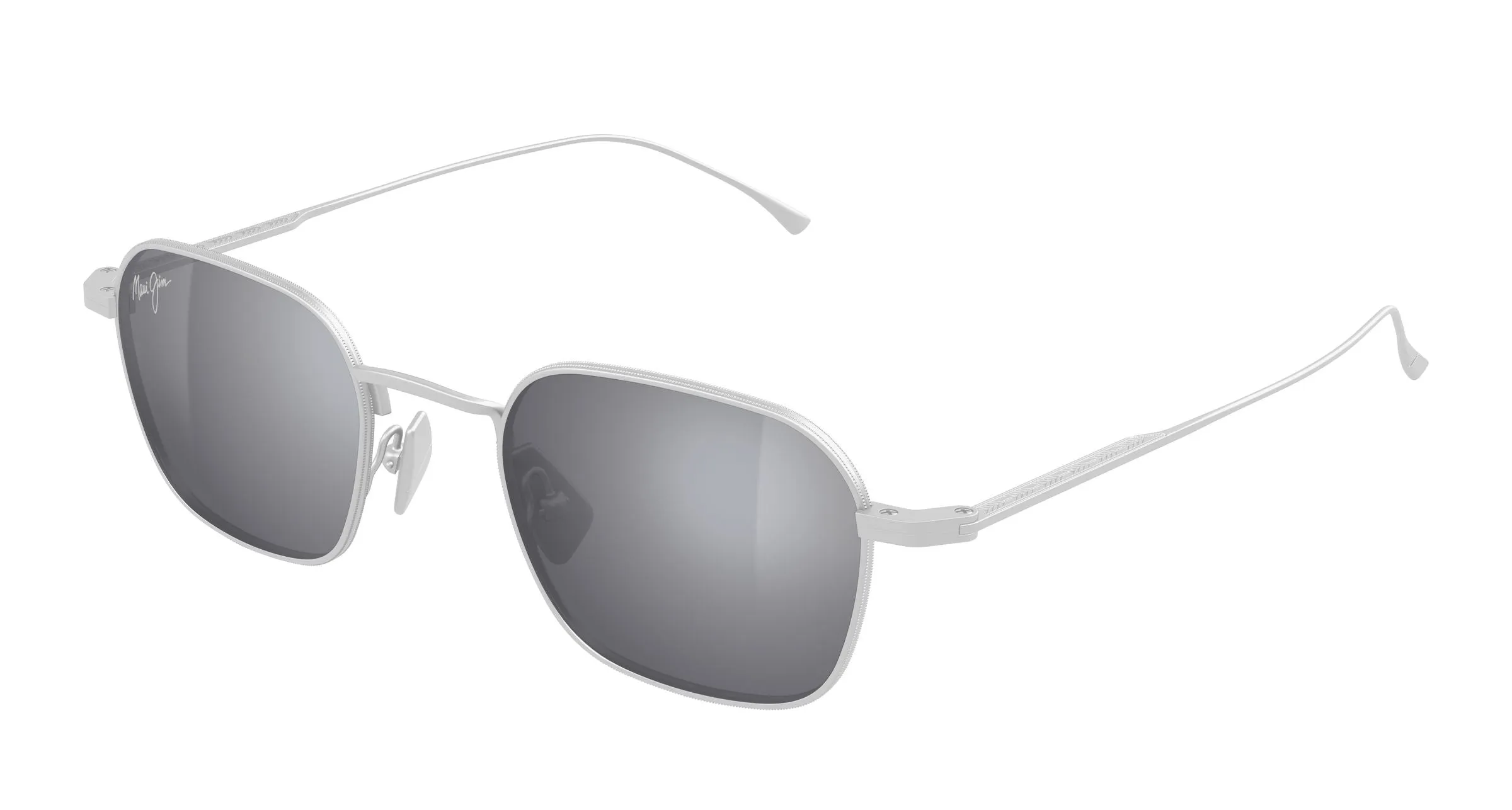 Maui Jim MJ0690S 003 Occhiali da sole Titanio Argento Argento Squadrata - immagine 1