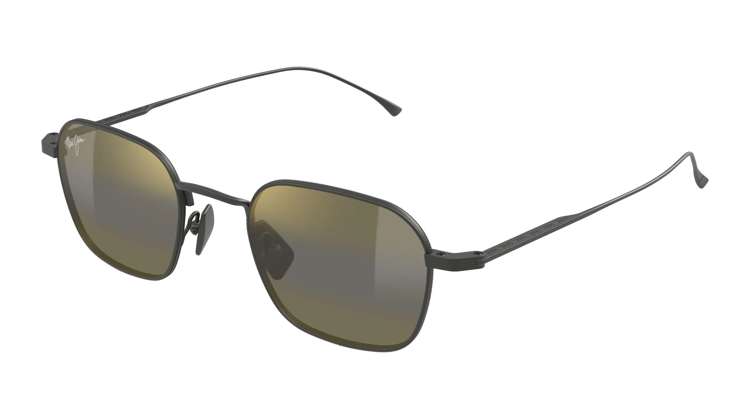 Maui Jim MJ0690S 002 Occhiali da sole Titanio Rutenio Bronzo Squadrata - immagine 1