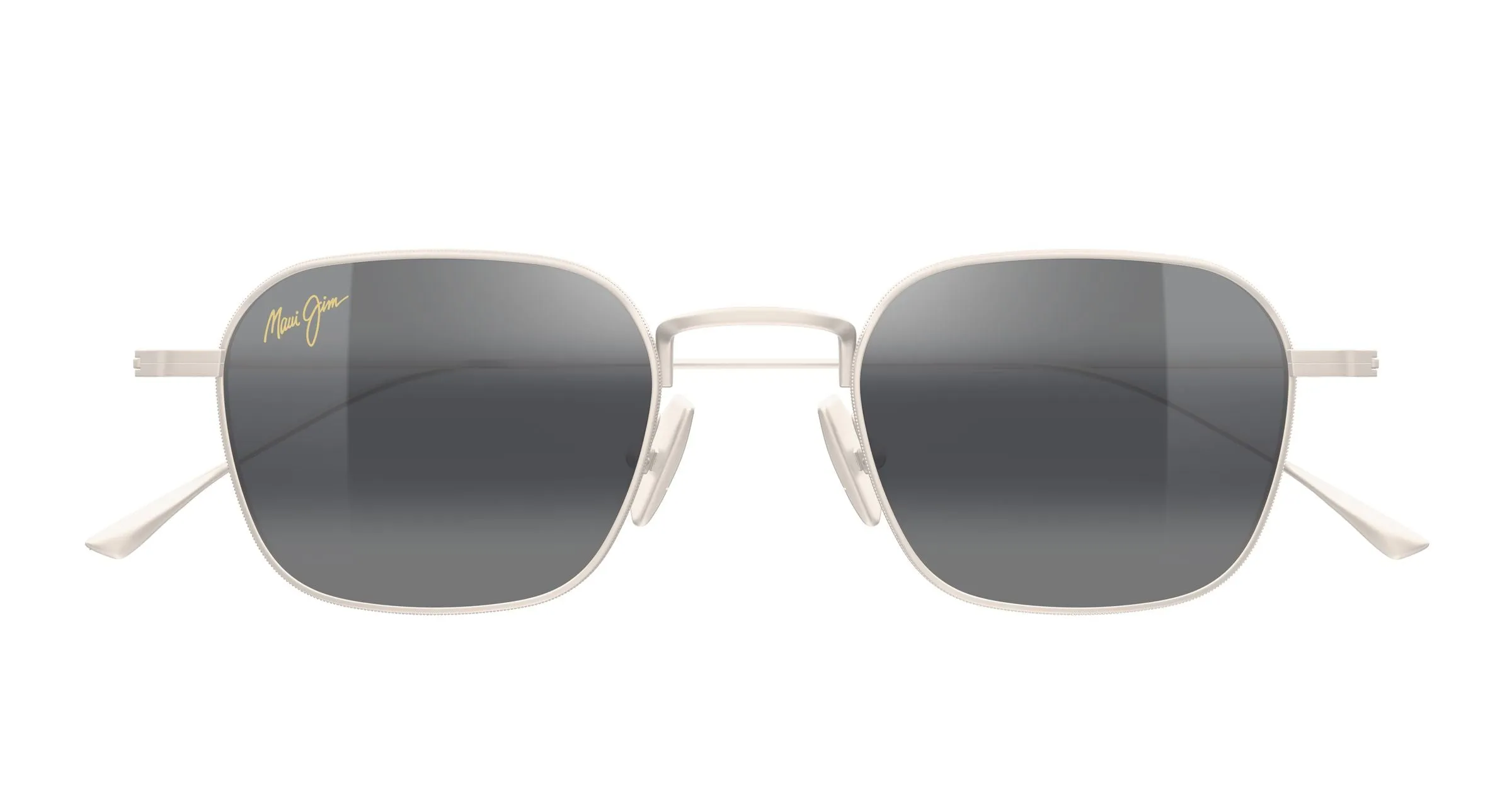 Maui Jim MJ0690S 001 Occhiali da sole Titanio Oro Grigio Squadrata - immagine 2