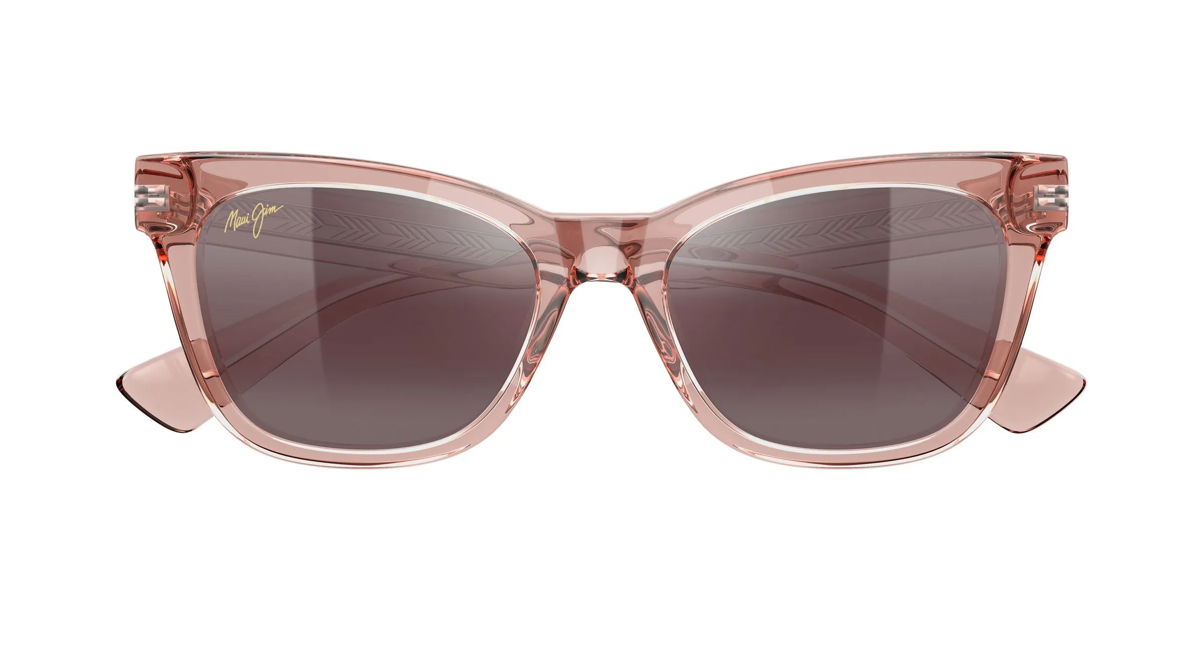 Maui Jim MJ0689S 004 Occhiali da sole Bio-iniettato Rosa Rosa Farfalla - immagine 2
