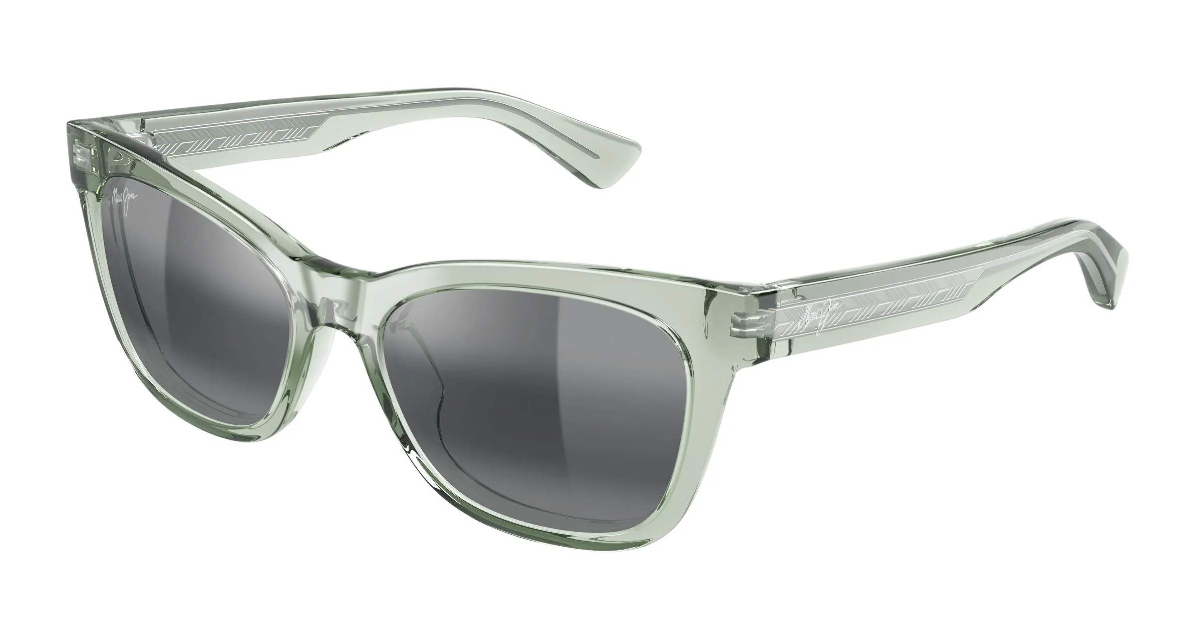 Maui Jim MJ0689S 003 Occhiali da sole Bio-iniettato Verde Grigio Farfalla - immagine 1