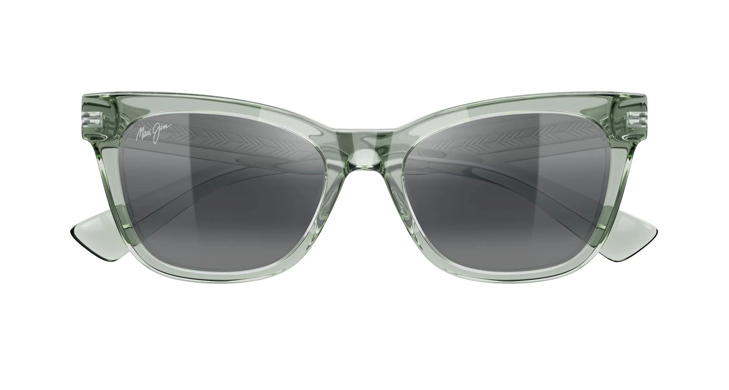 Maui Jim MJ0689S 003 Occhiali da sole Bio-iniettato Verde Grigio Farfalla - immagine 2