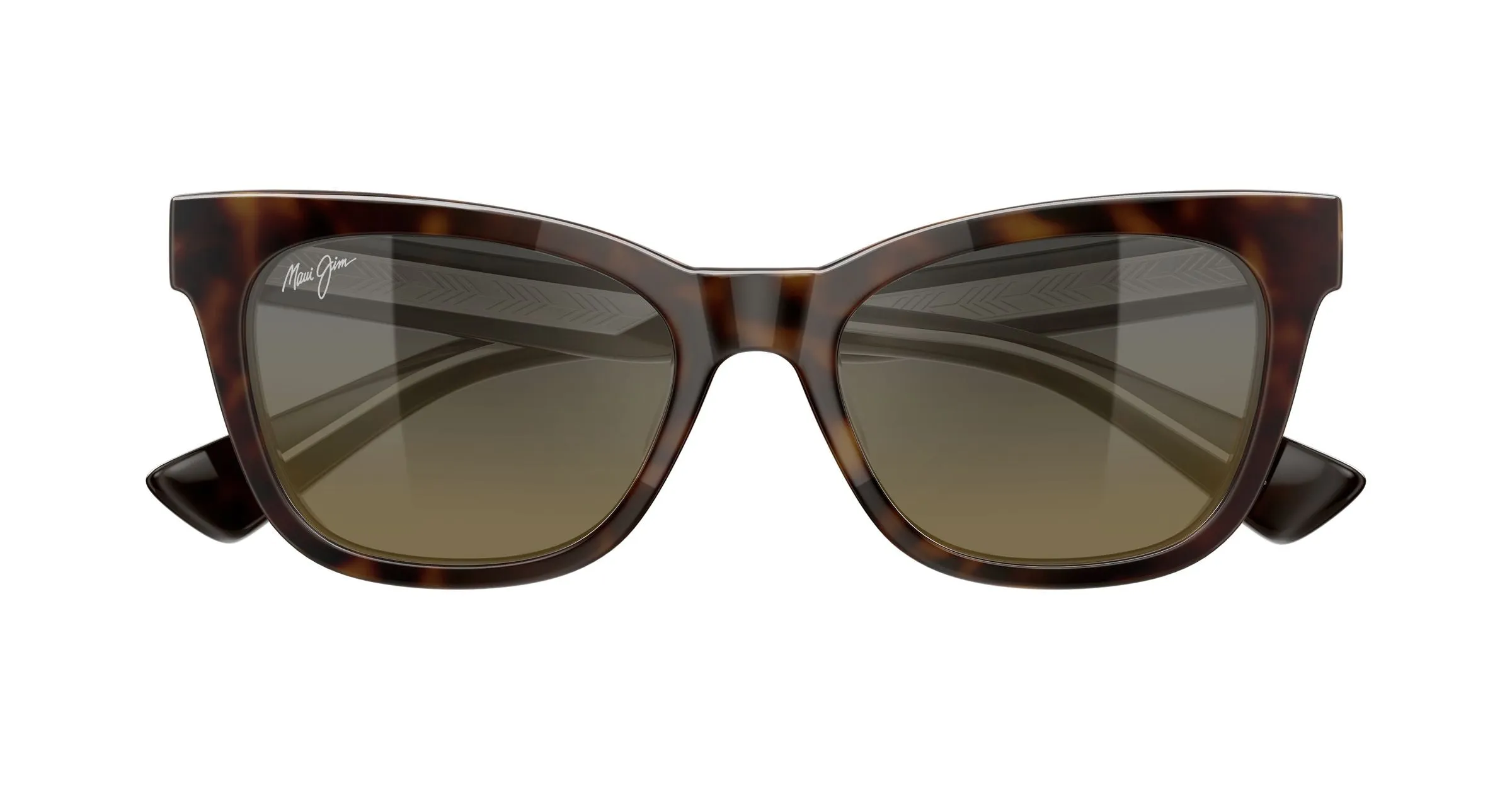 Maui Jim MJ0689S 002 Occhiali da sole Bio-iniettato Havana Bronzo Farfalla - immagine 2