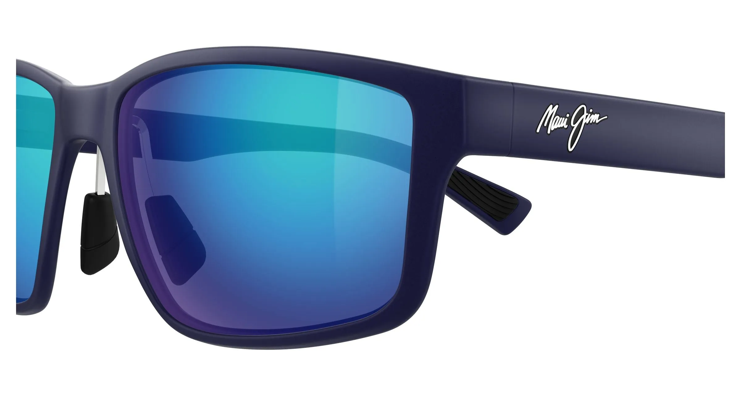 Maui Jim MJ0686SA 003 Occhiali da sole Bio-iniettato Blu Blu Squadrata - immagine 3