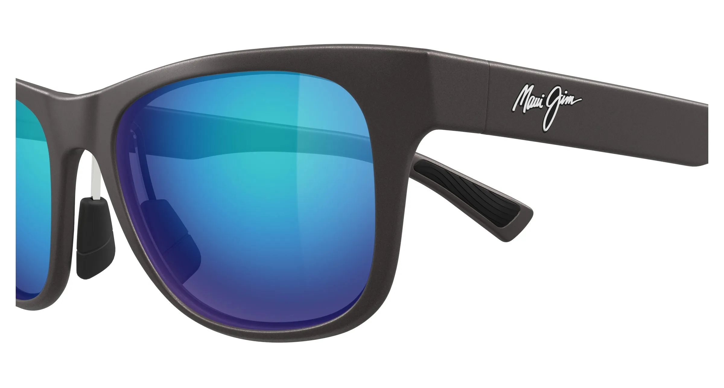 Maui Jim MJ0684S 004 Occhiali da sole Bio-iniettato Grigio Blu Squadrata - immagine 3