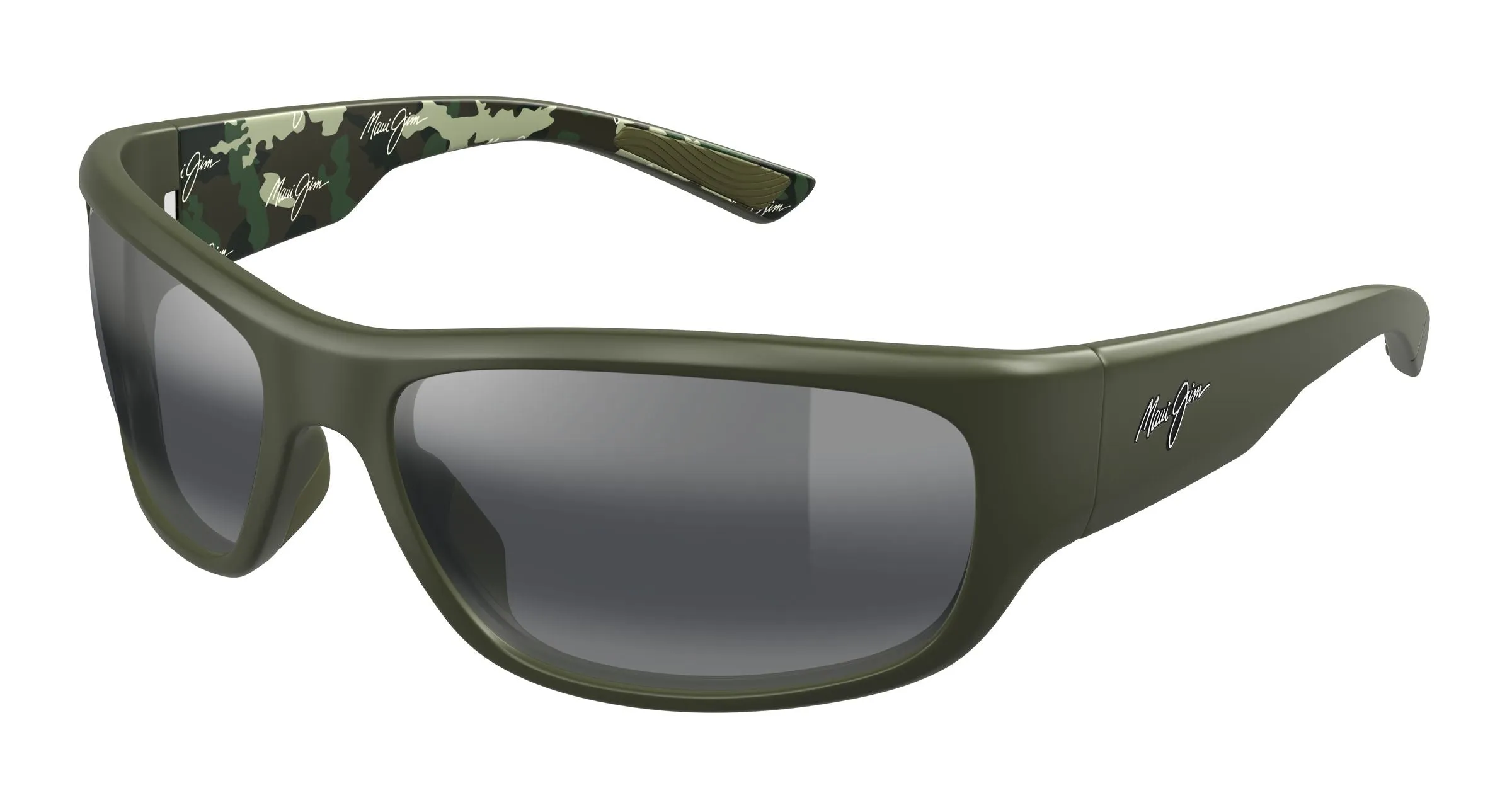 Maui Jim MJ0682S 004 Occhiali da sole Bio-iniettato Verde Grigio Squadrata - immagine 1