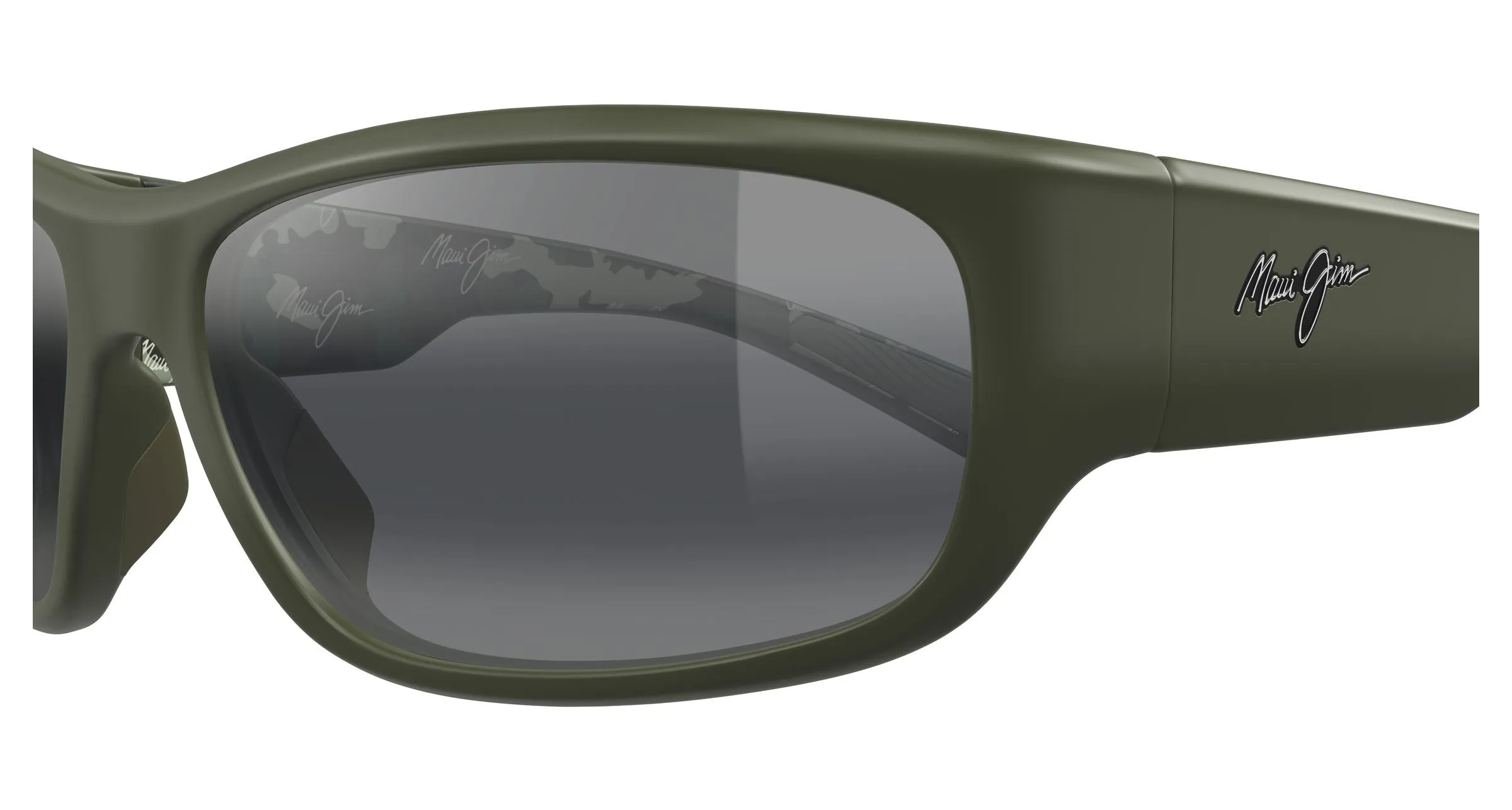 Maui Jim MJ0682S 004 Occhiali da sole Bio-iniettato Verde Grigio Squadrata - immagine 3