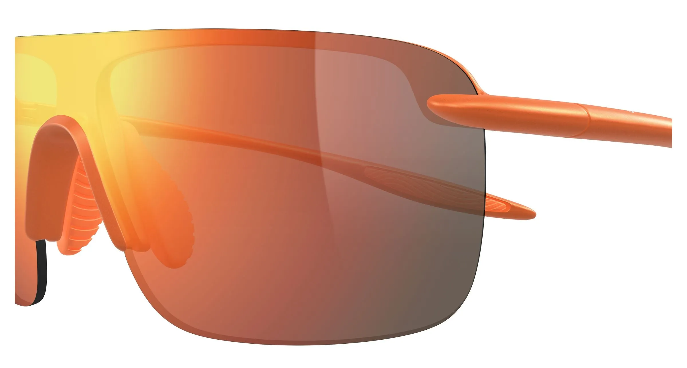 Maui Jim MJ0680S 004 Occhiali da sole Iniettato Arancione Rosso Avvolgente - immagine 3