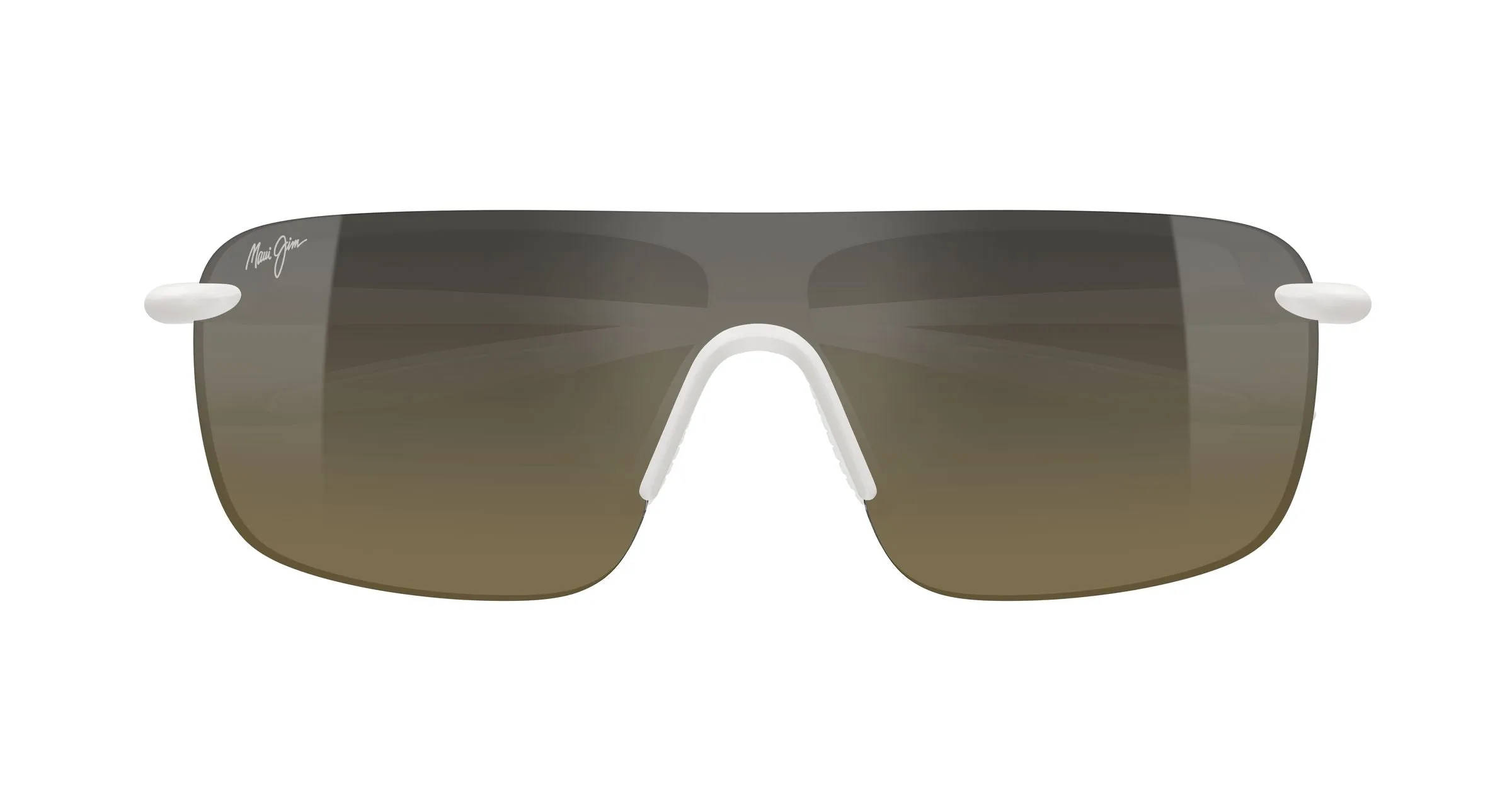 Maui Jim MJ0680S 002 Occhiali da sole Iniettato Avorio Bronzo Avvolgente - immagine 2