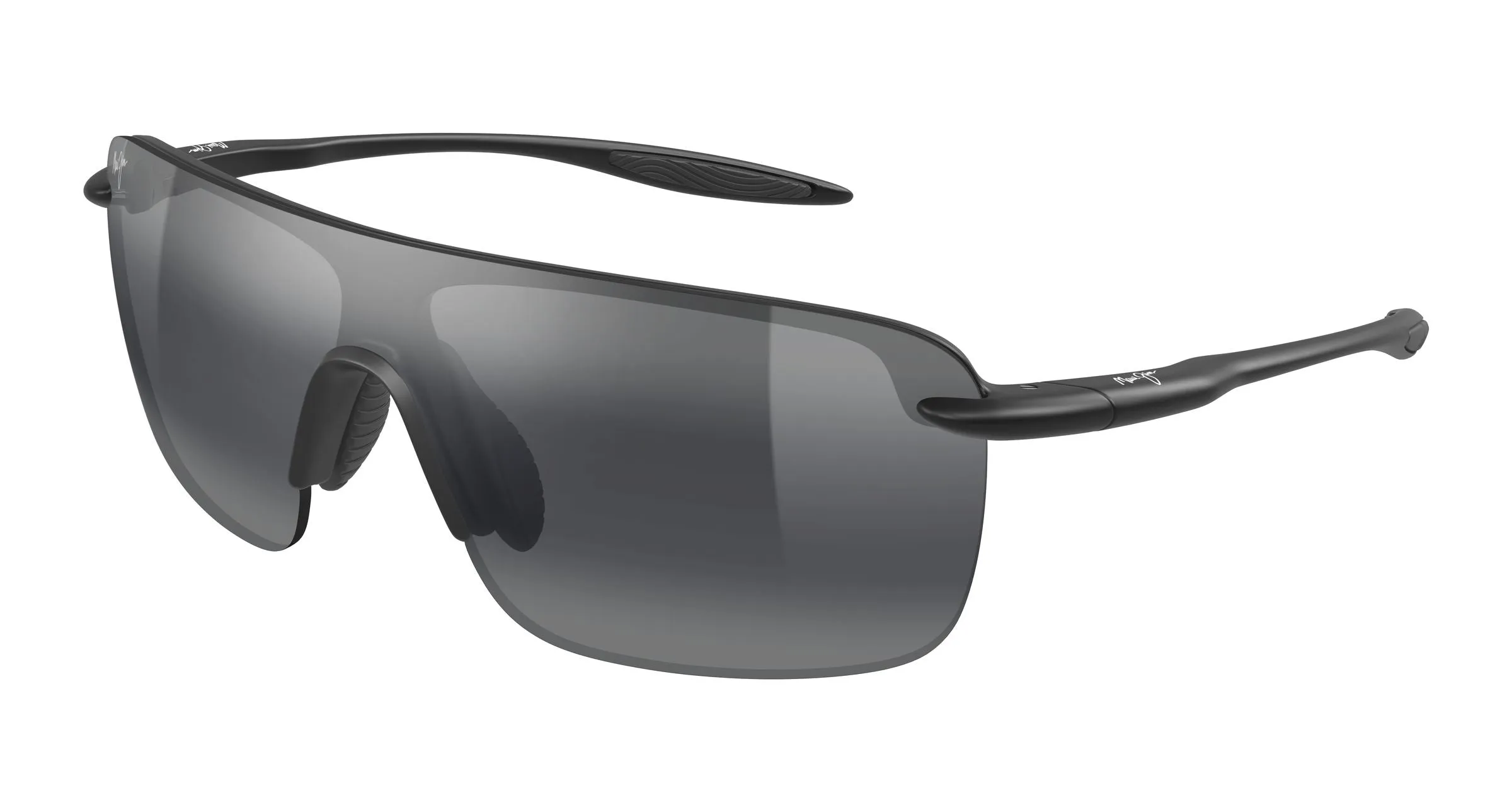 Maui Jim MJ0680S 001 Occhiali da sole Iniettato Nero Grigio Avvolgente - immagine 1