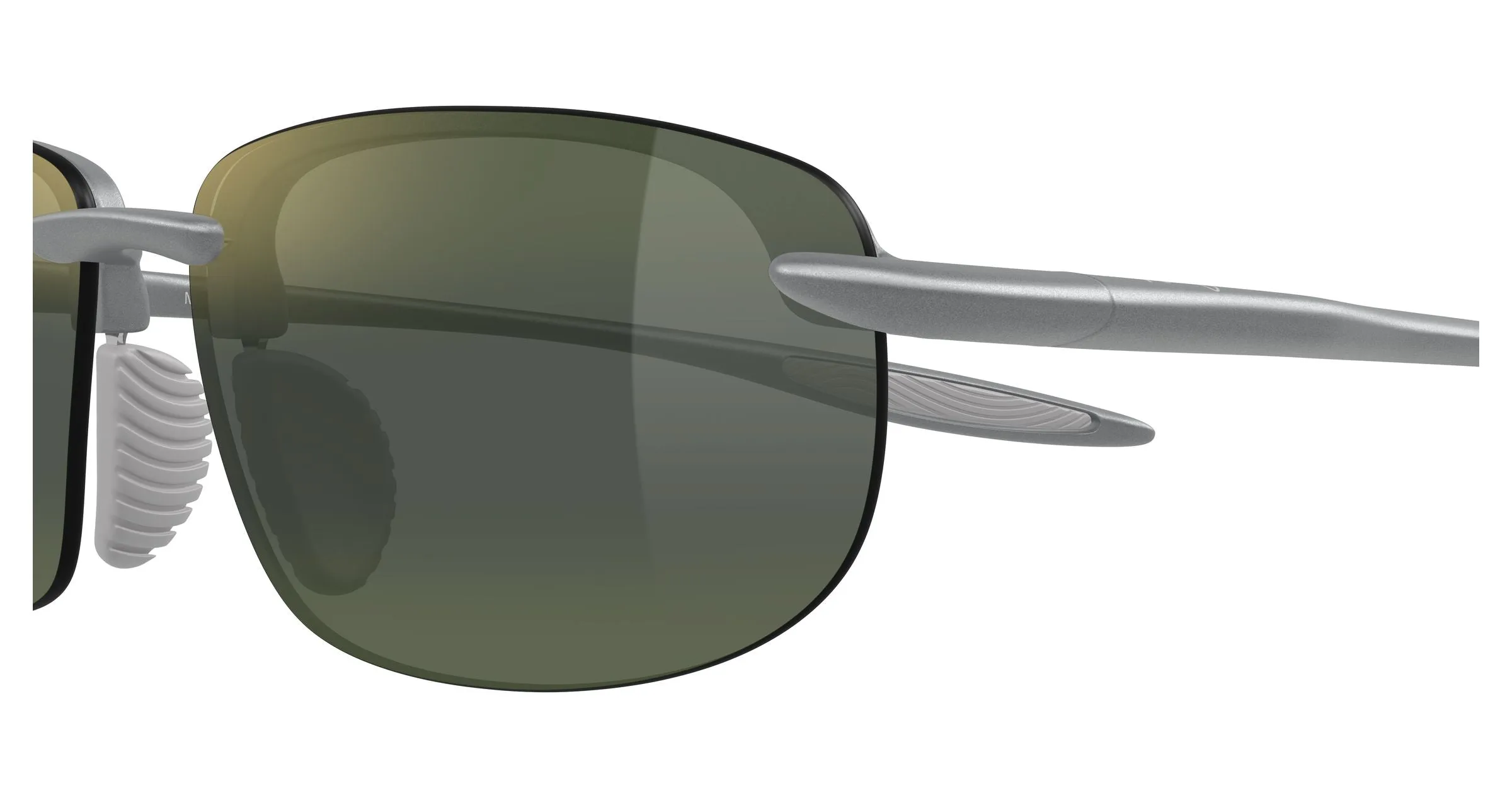 Maui Jim MJ0677SA 019 Occhiali da sole Bio-iniettato Grigio Verde Squadrata - immagine 3
