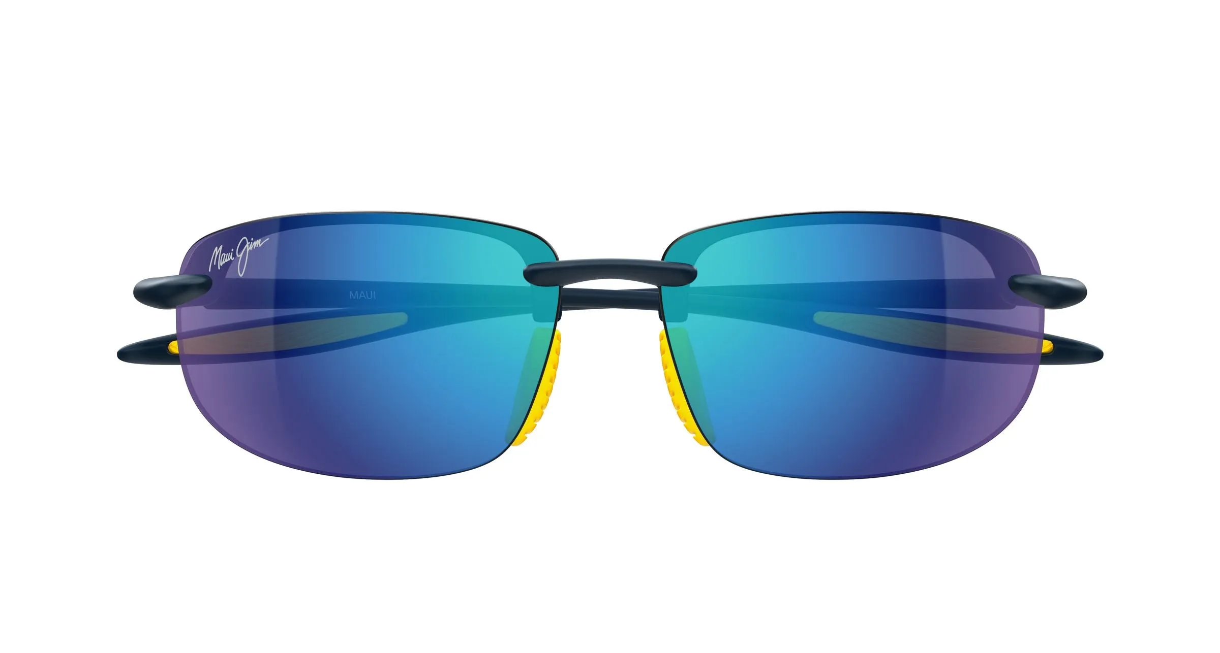 Maui Jim MJ0677SA 006 Occhiali da sole Bio-iniettato Blu Blu Squadrata - immagine 2