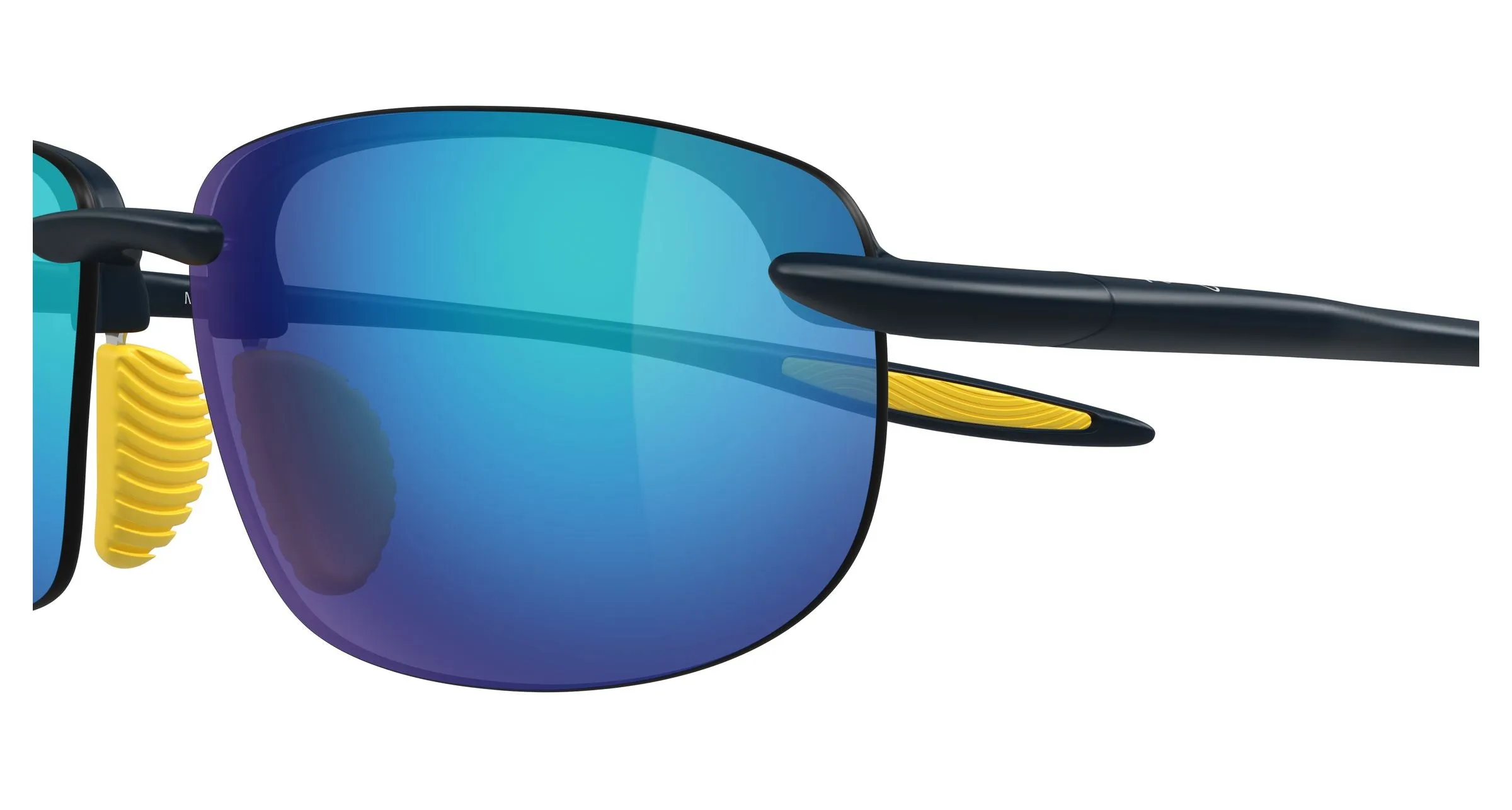 Maui Jim MJ0677SA 006 Occhiali da sole Bio-iniettato Blu Blu Squadrata - immagine 3
