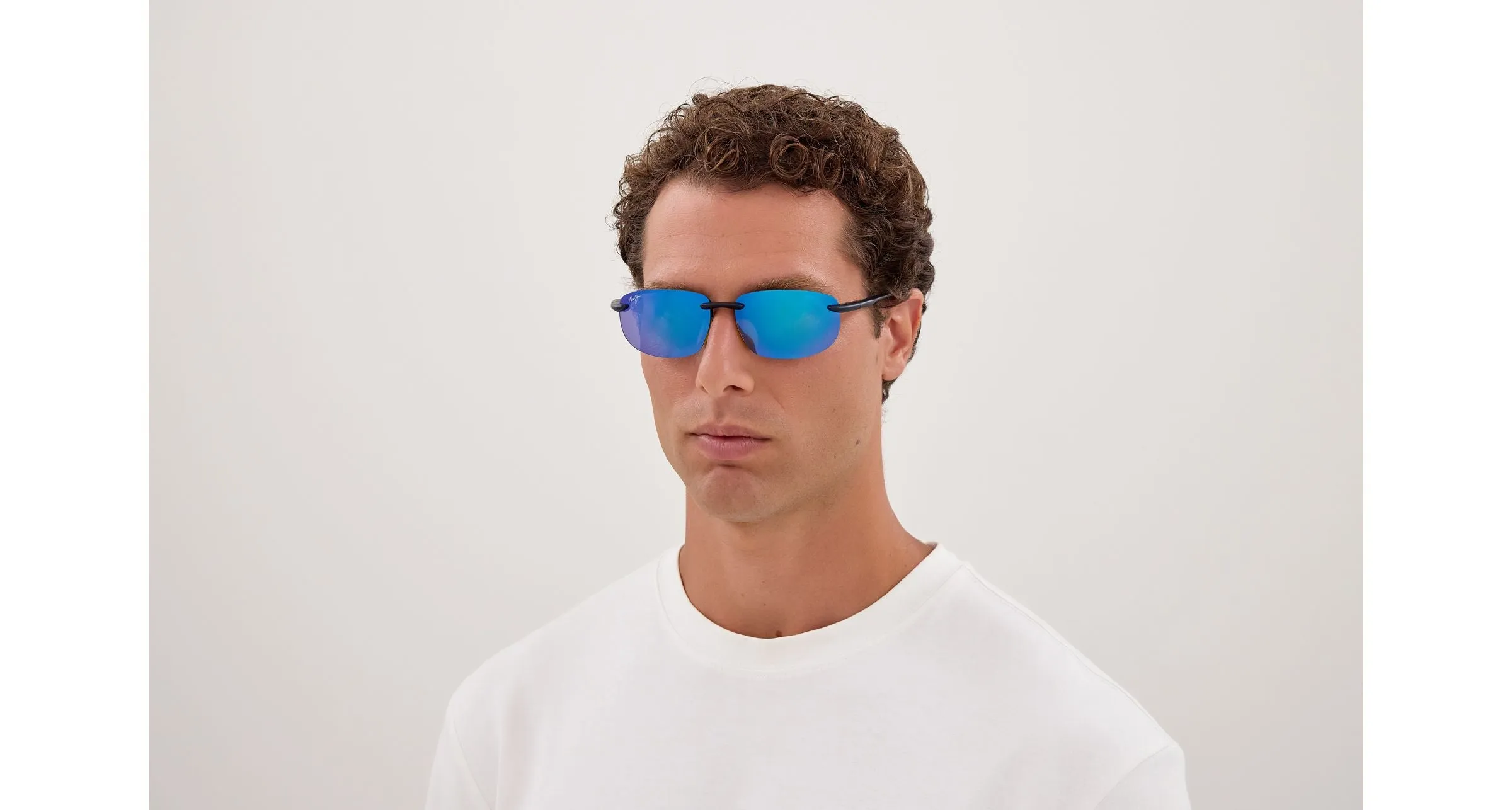 Maui Jim MJ0677SA 006 Occhiali da sole Bio-iniettato Blu Blu Squadrata - immagine 4
