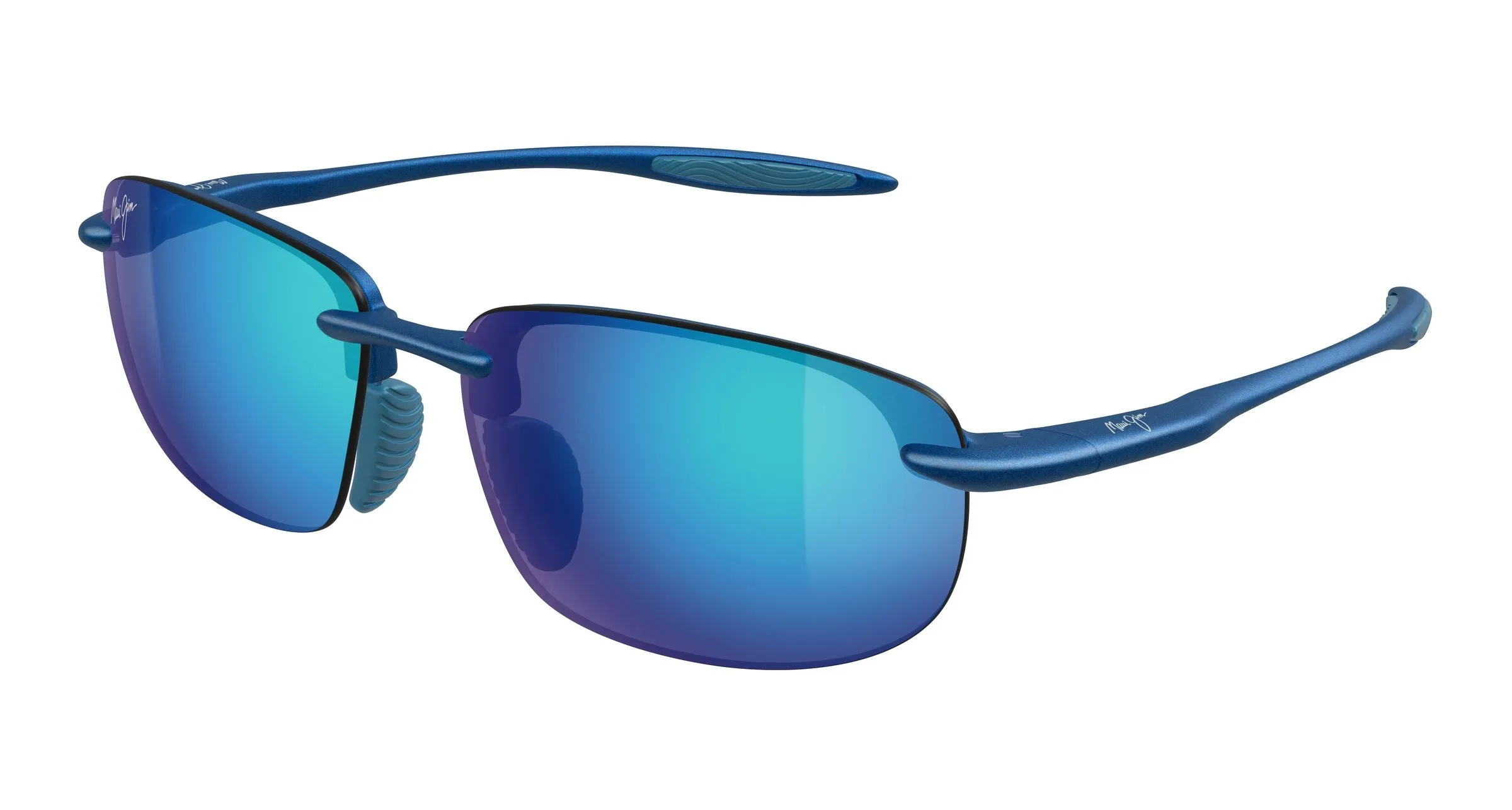 Maui Jim MJ0677SA 003 Occhiali da sole Iniettato Blu Blu Squadrata - immagine 1