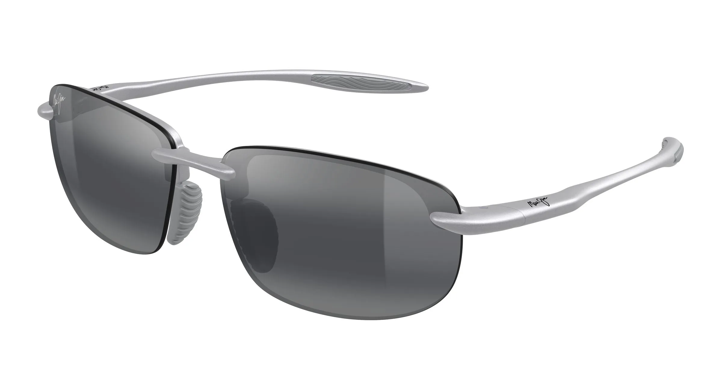 Maui Jim MJ0677SA 002 Occhiali da sole Iniettato Argento Grigio Squadrata - immagine 1
