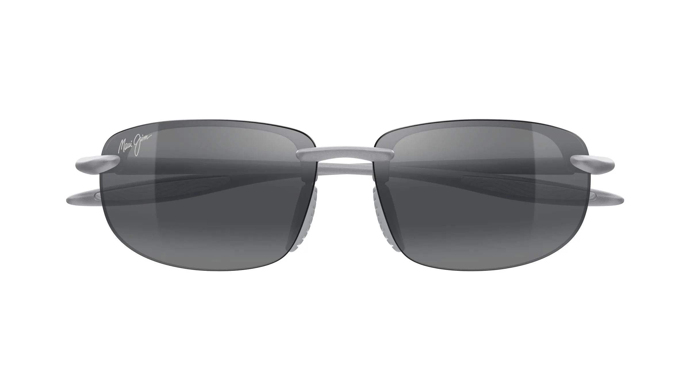 Maui Jim MJ0677SA 002 Occhiali da sole Iniettato Argento Grigio Squadrata - immagine 2