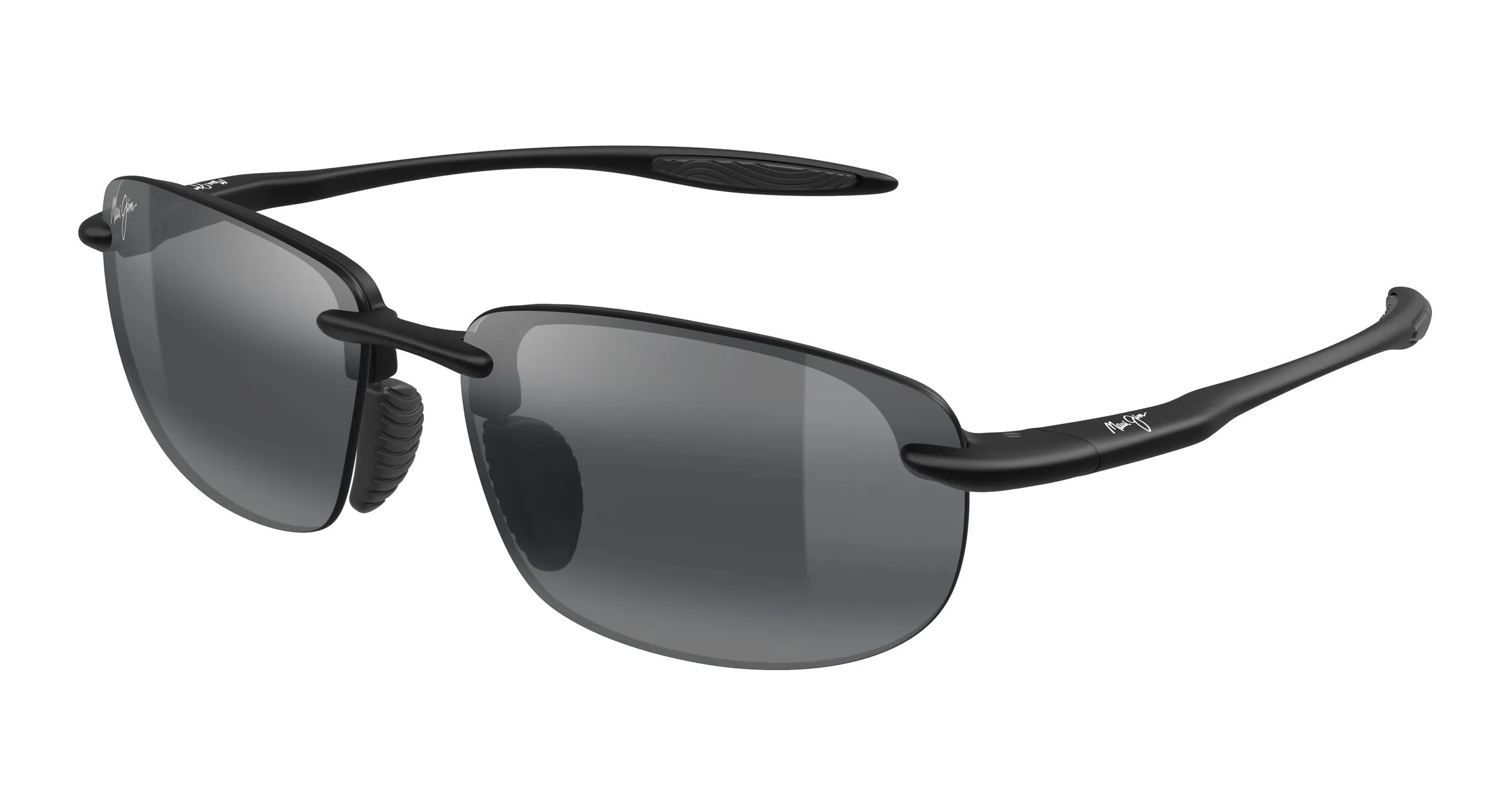 Maui Jim MJ0677SA 001 Occhiali da sole Iniettato Nero Grigio Squadrata - immagine 1