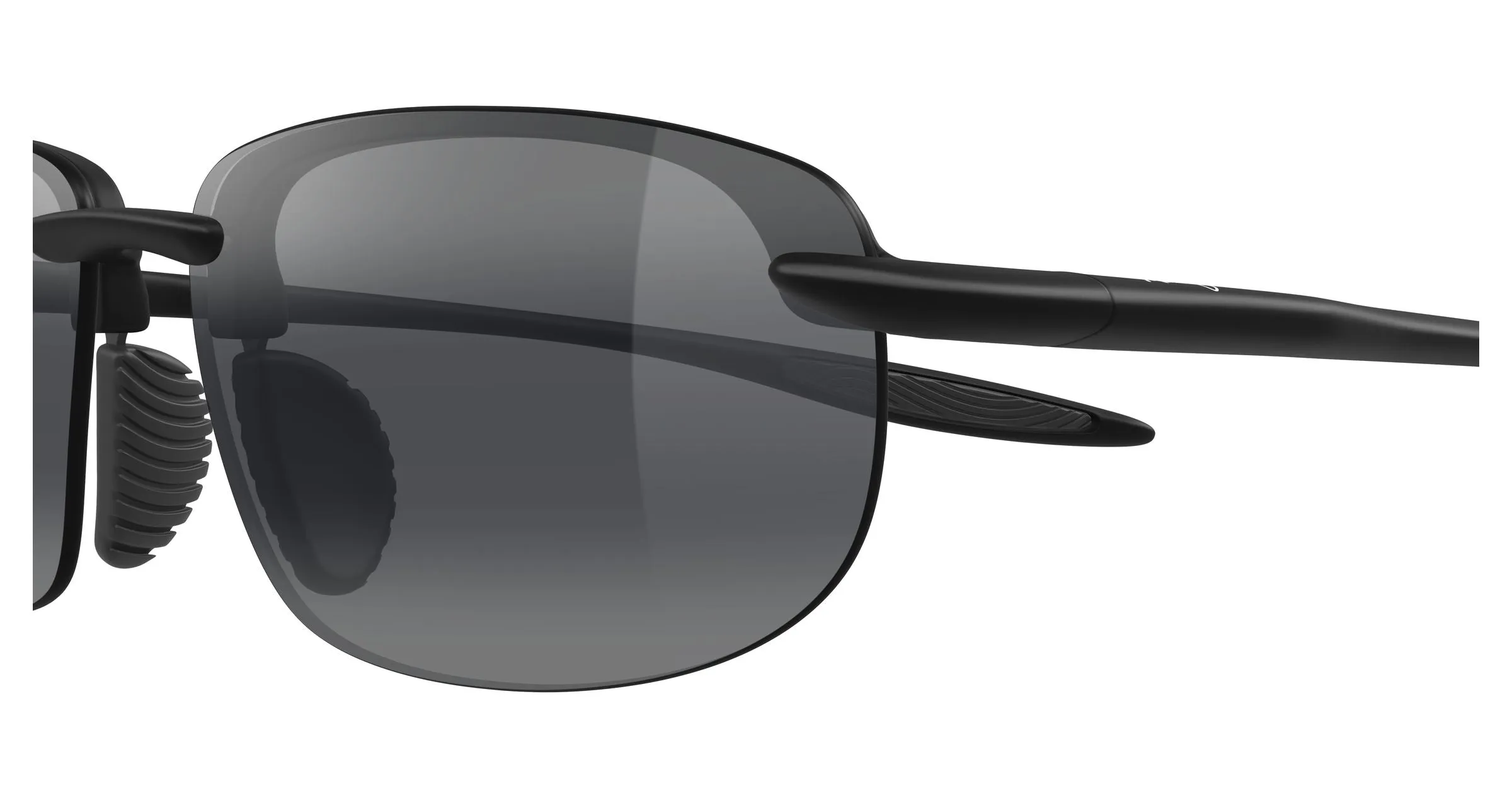 Maui Jim MJ0677SA 001 Occhiali da sole Iniettato Nero Grigio Squadrata - immagine 3