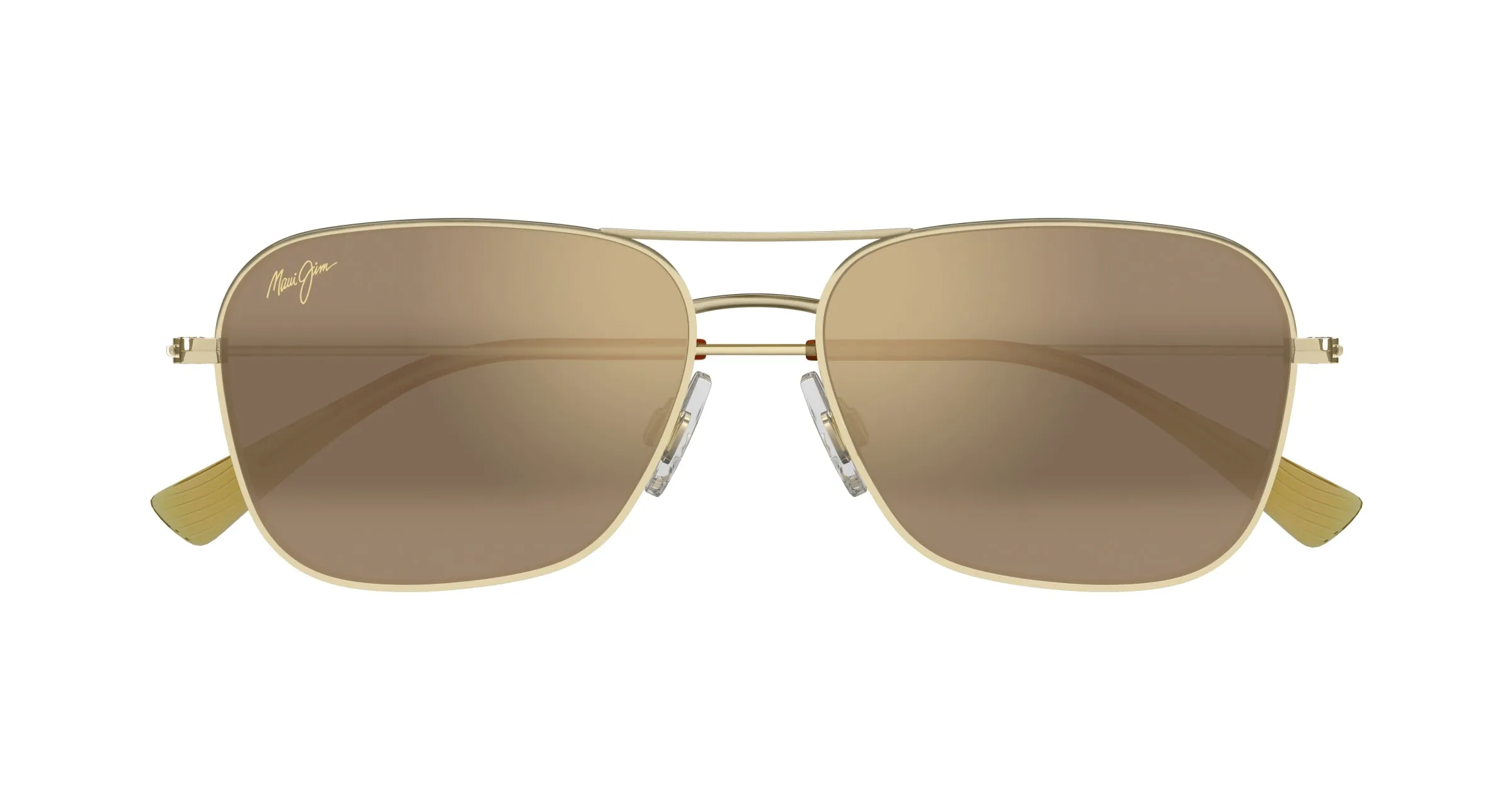 Maui Jim MJ0675S 004 Occhiali da sole Metallo Oro Bronzo Squadrata - immagine 2