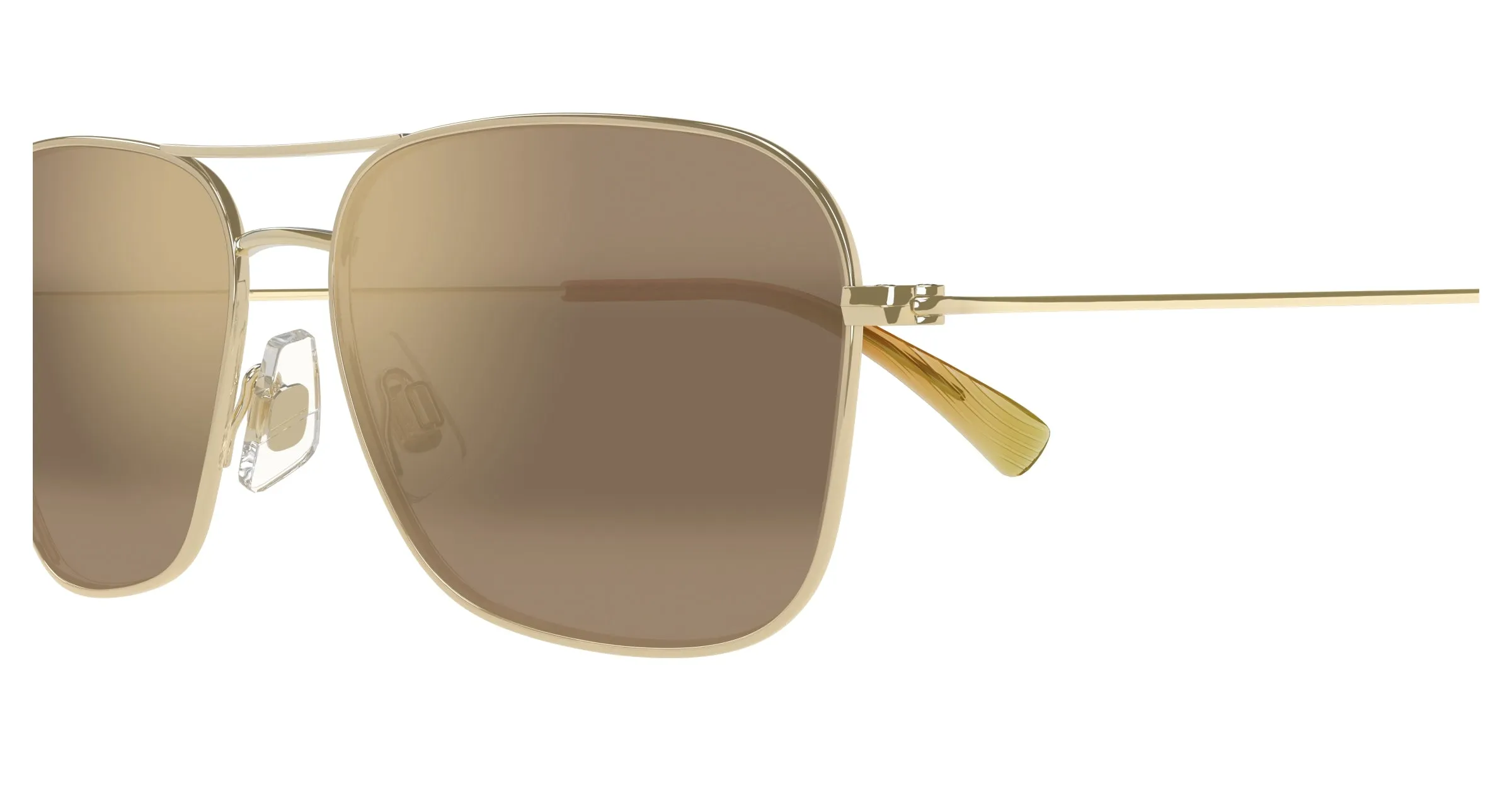 Maui Jim MJ0675S 004 Occhiali da sole Metallo Oro Bronzo Squadrata - immagine 3