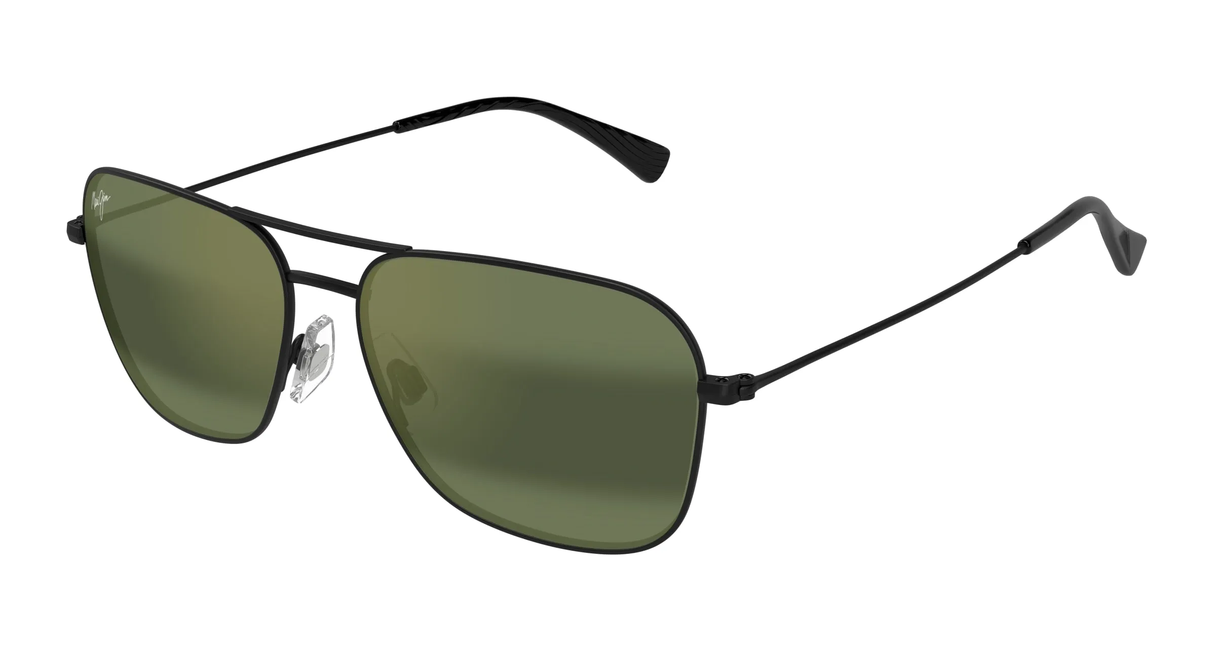 Maui Jim MJ0675S 002 Occhiali da sole Metallo Nero Verde Squadrata - immagine 1
