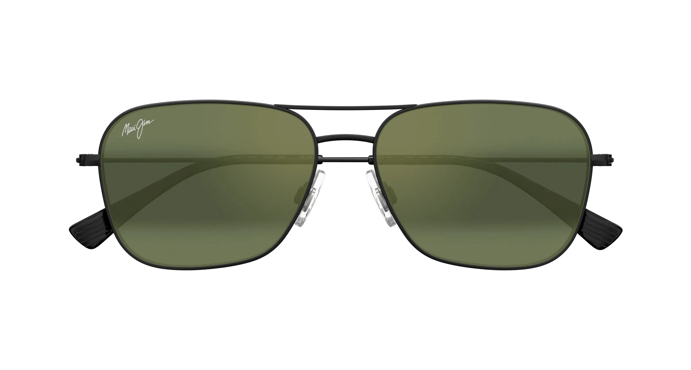 Maui Jim MJ0675S 002 Occhiali da sole Metallo Nero Verde Squadrata - immagine 2