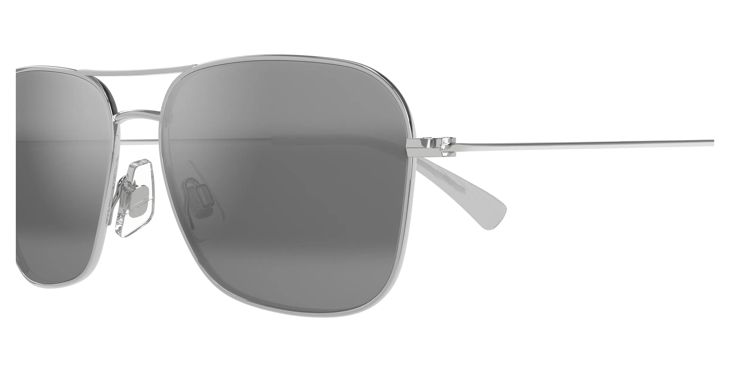 Maui Jim MJ0675S 001 Occhiali da sole Metallo Argento Grigio Squadrata - immagine 3