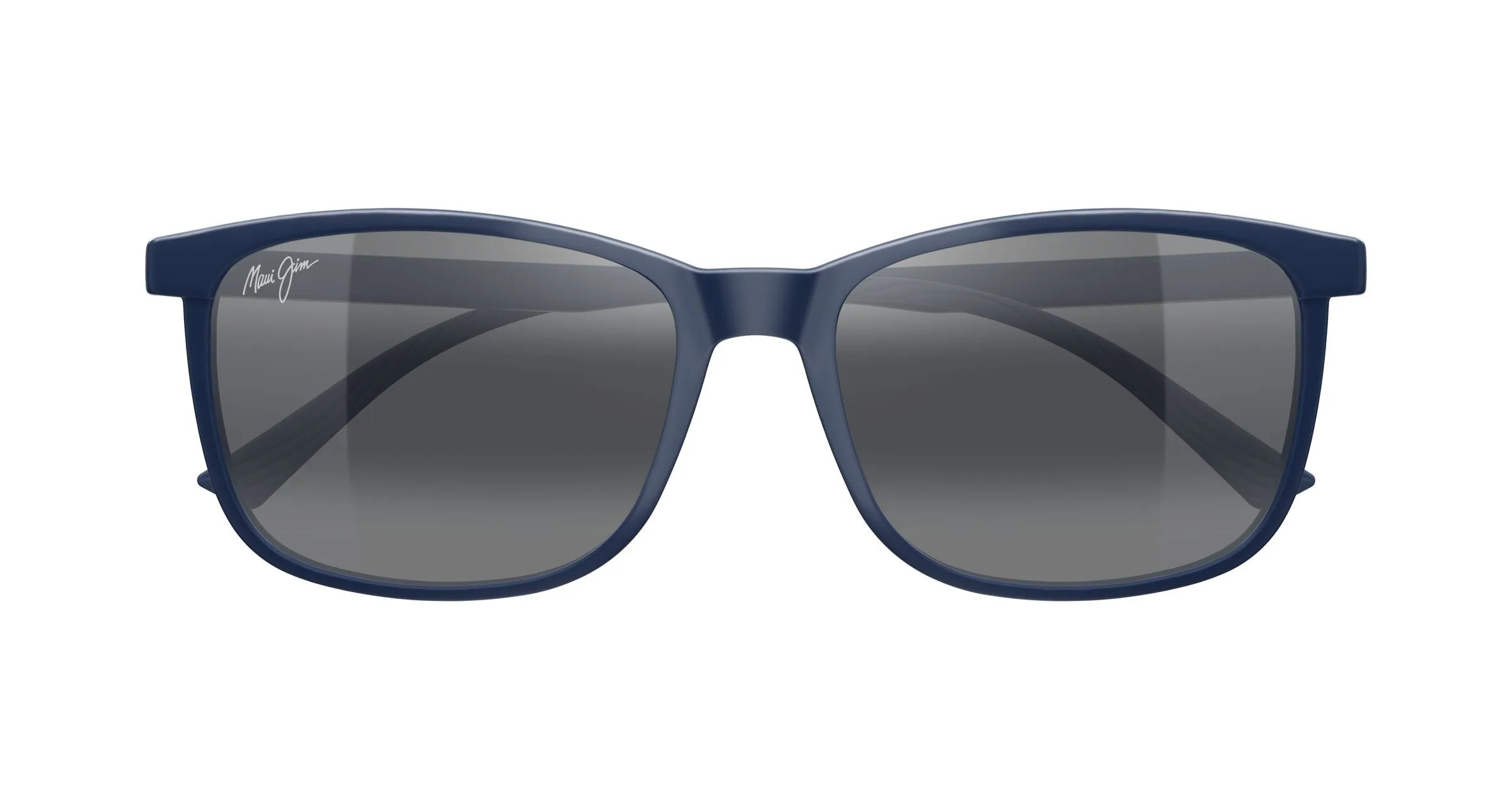 Maui Jim MJ0672S 003 Occhiali da sole Iniettato Blu Grigio Squadrata - immagine 2
